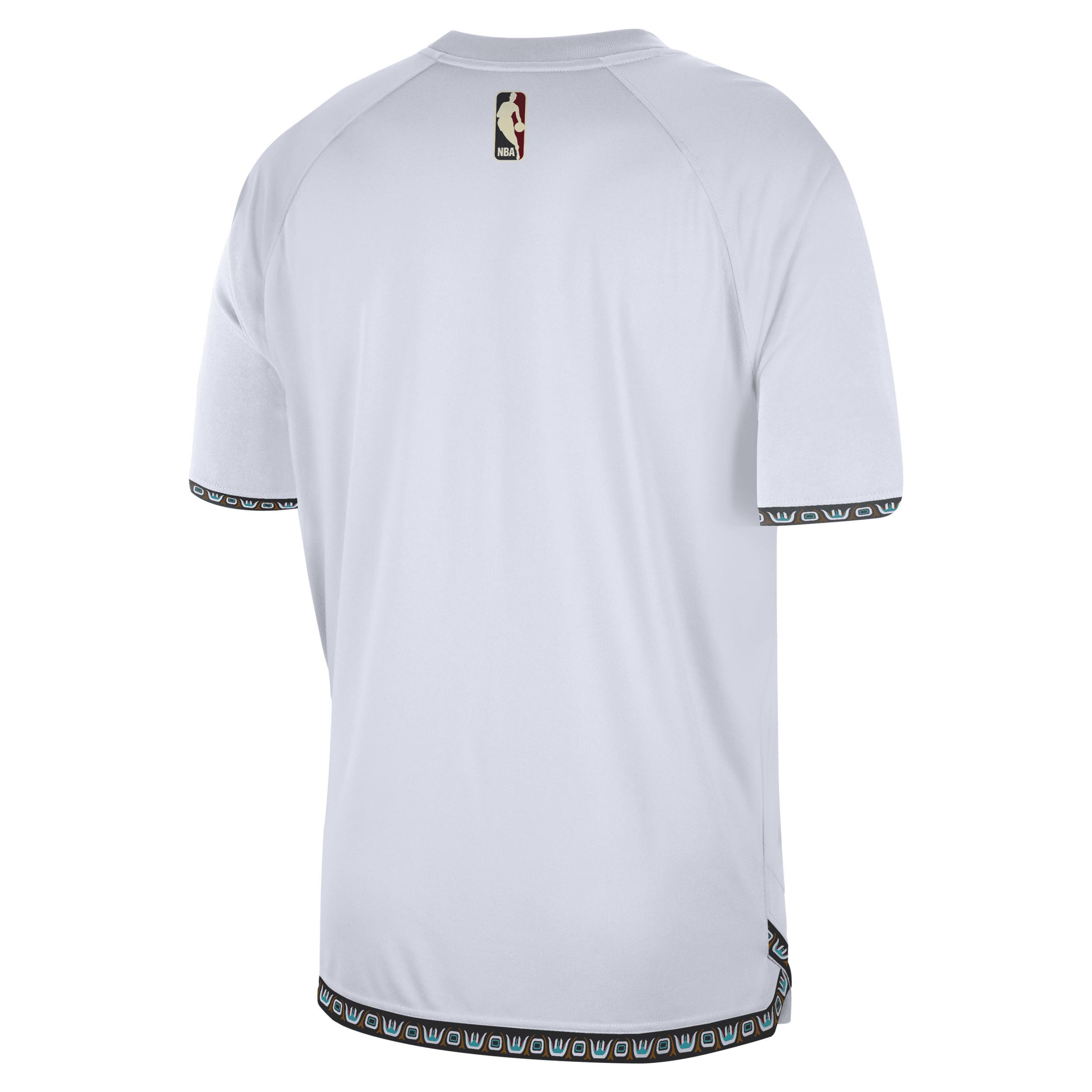 Memphis Grizzlies Hardwood Classics Nike Men's Dri-FIT NBA Short-Sleeve Pregame Top Product Image