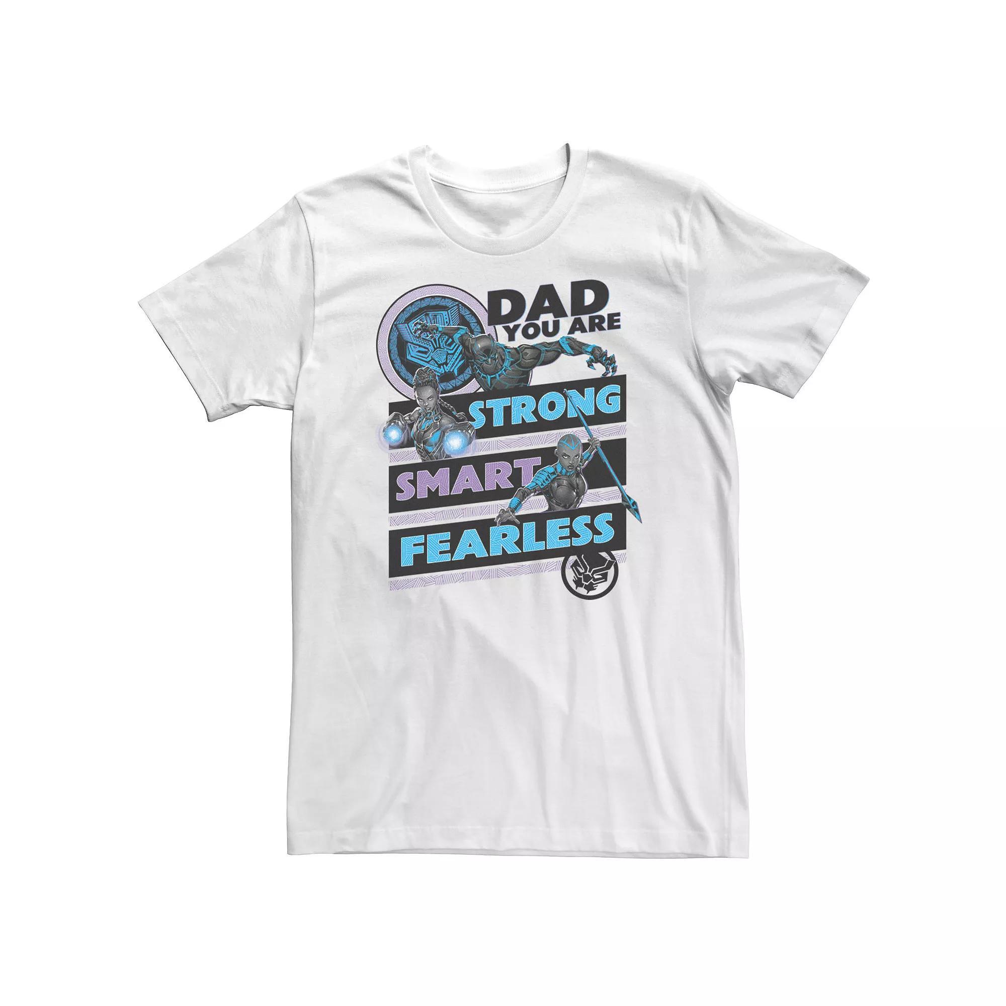 Big & Tall Marvel Black Panther Dad You Are Tee, Men's, Size: 3XL, White Product Image