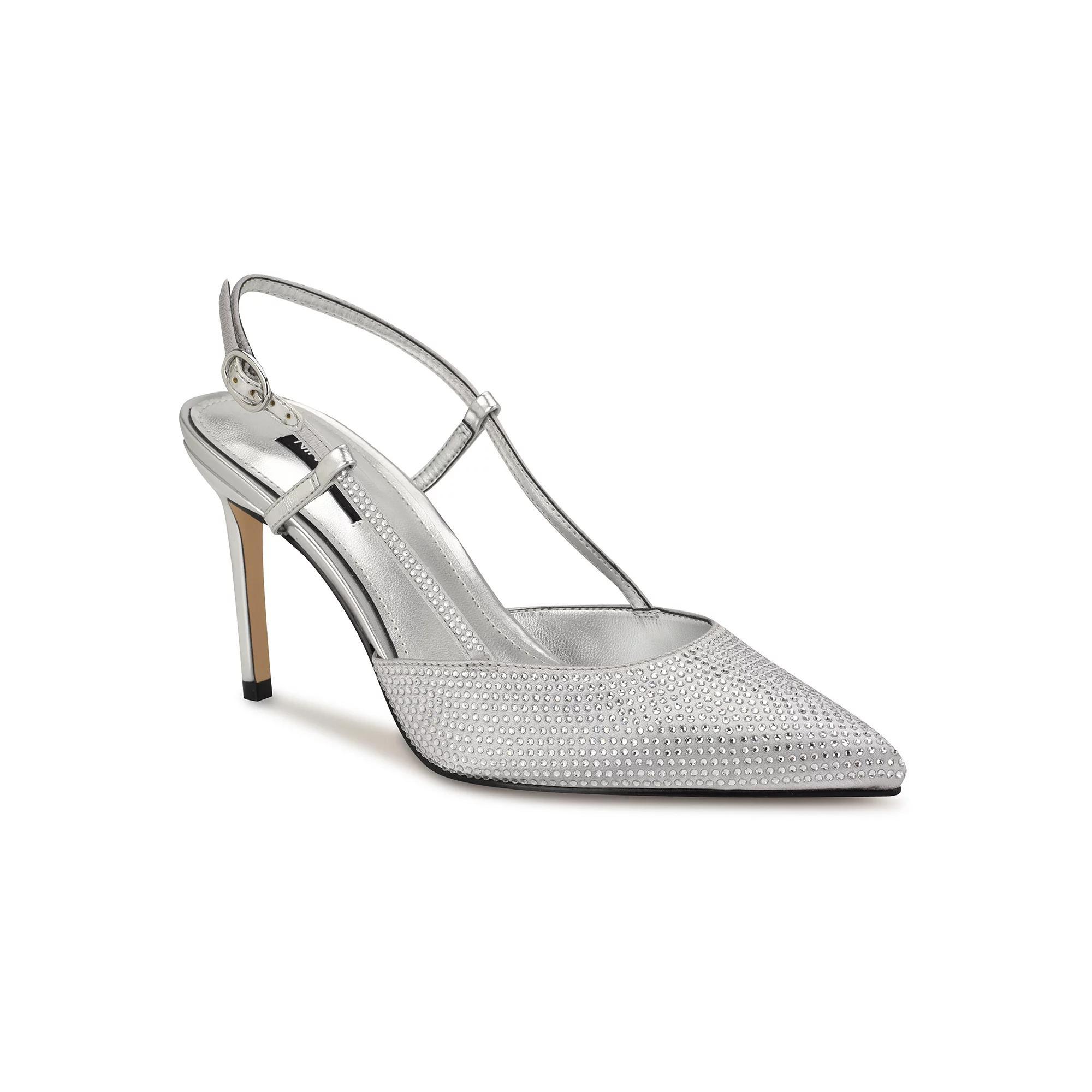 Nine West Rumer Womens Pointy Toe Dress Slingback Pumps Product Image