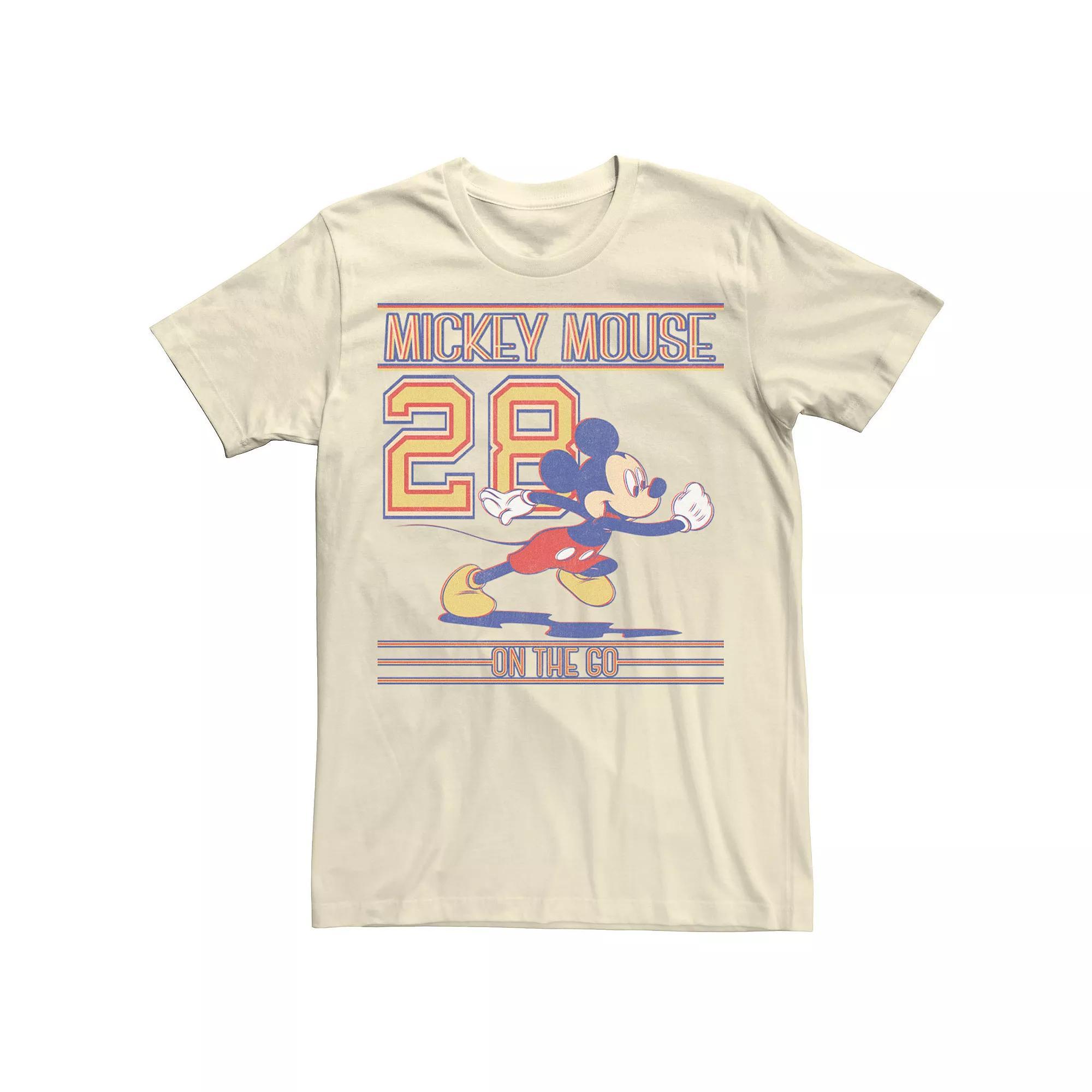 Men's Mickey Classic Mickey Since 28 Poster Tee, Size: Medium, Natural Product Image