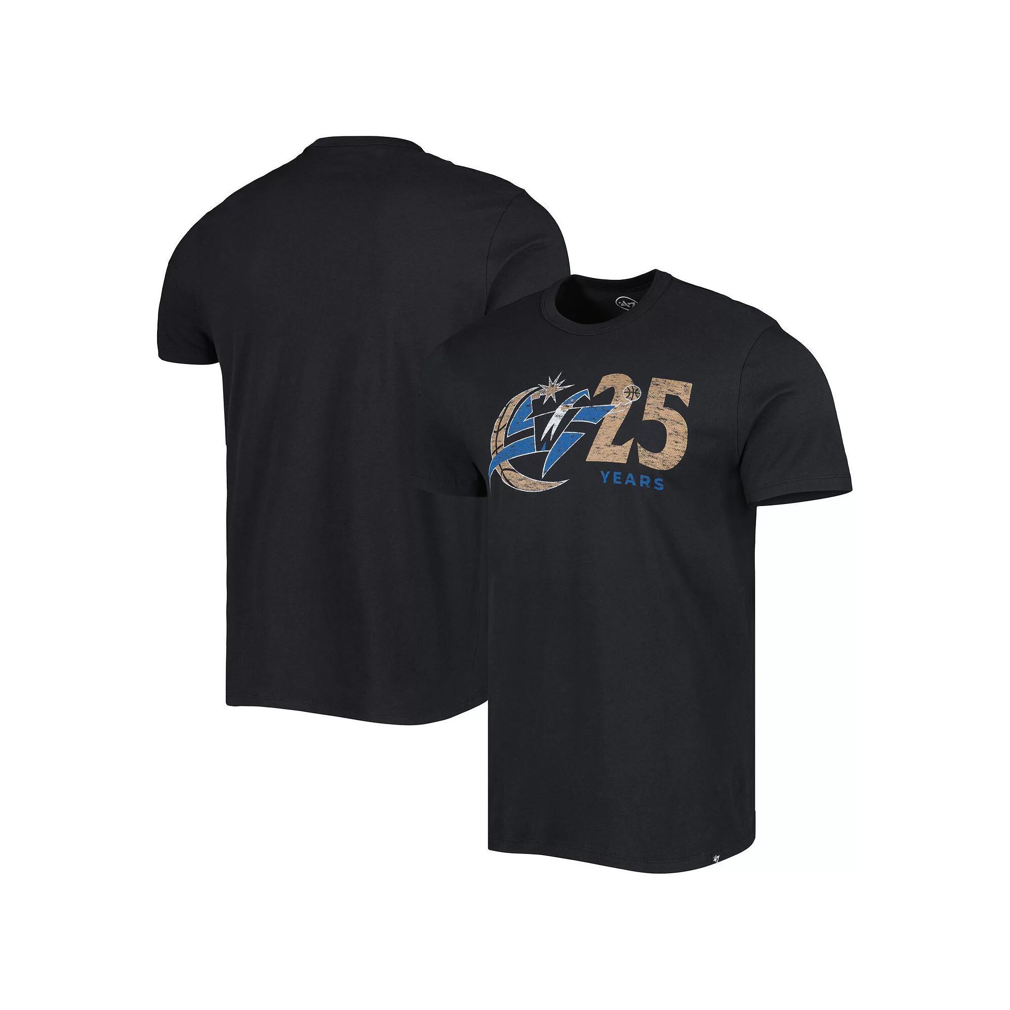 Mens 47 Black Washington Wizards 25th Anniversary T-Shirt Product Image