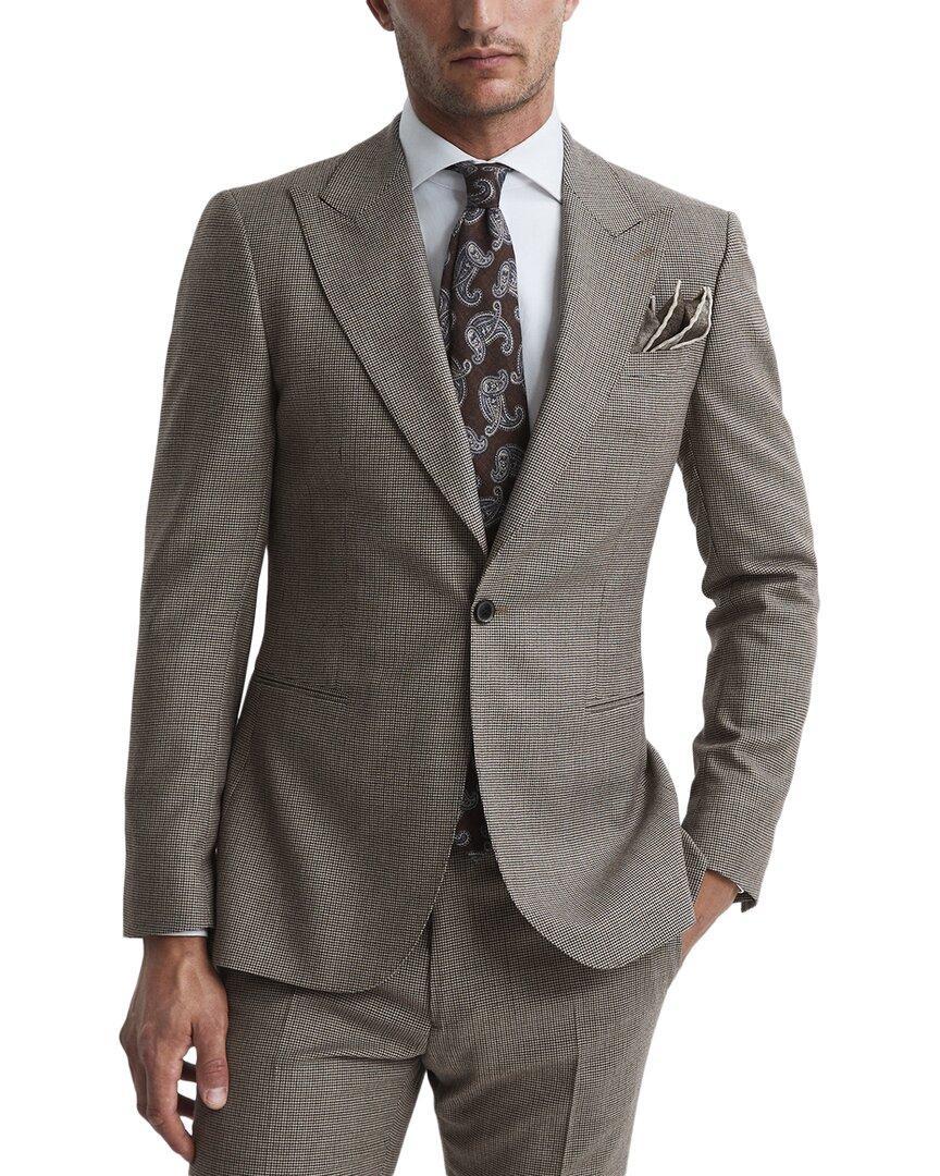 REISS Chewton Wool Jacket In Brown Product Image
