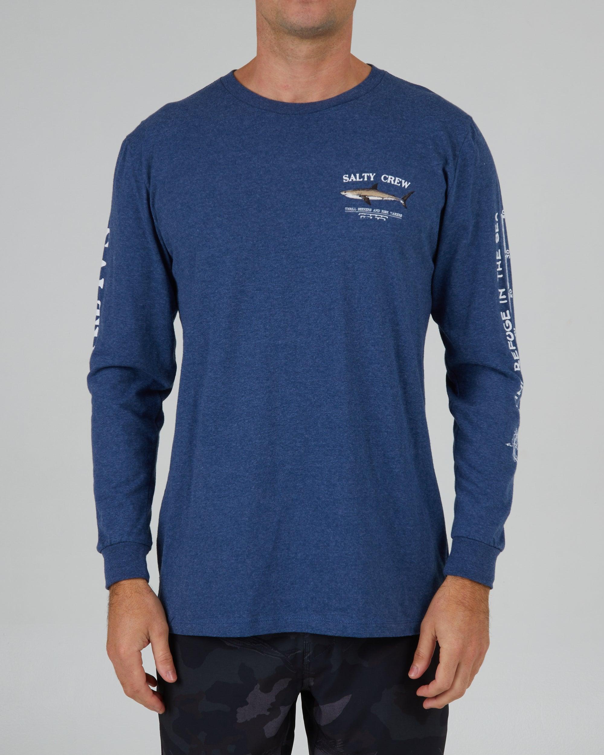 Bruce Classic Long Sleeve Tee - Navy Heather Male Product Image