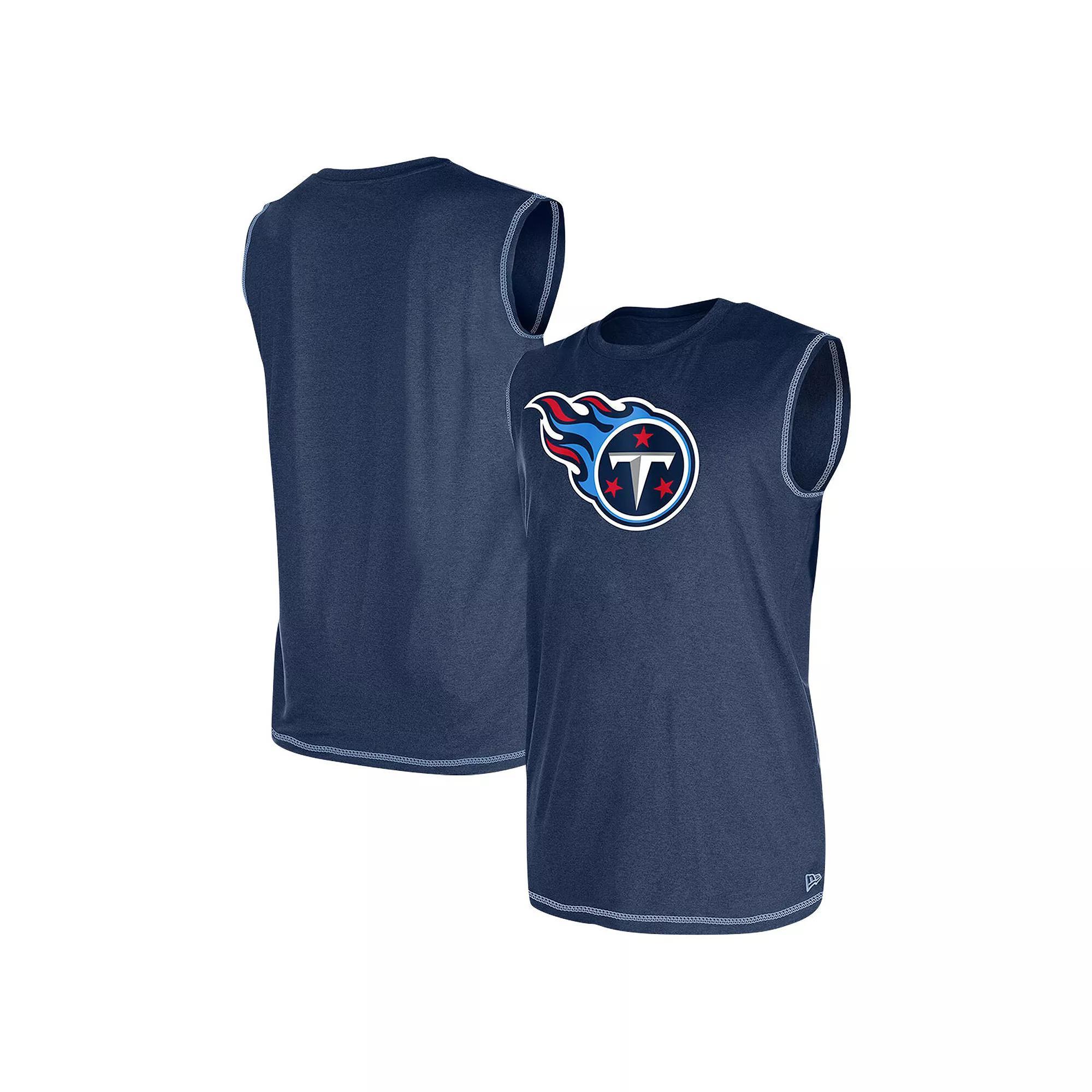 Men's New Era Navy Tennessee Titans Tank Top, Size: Medium, Blue Product Image