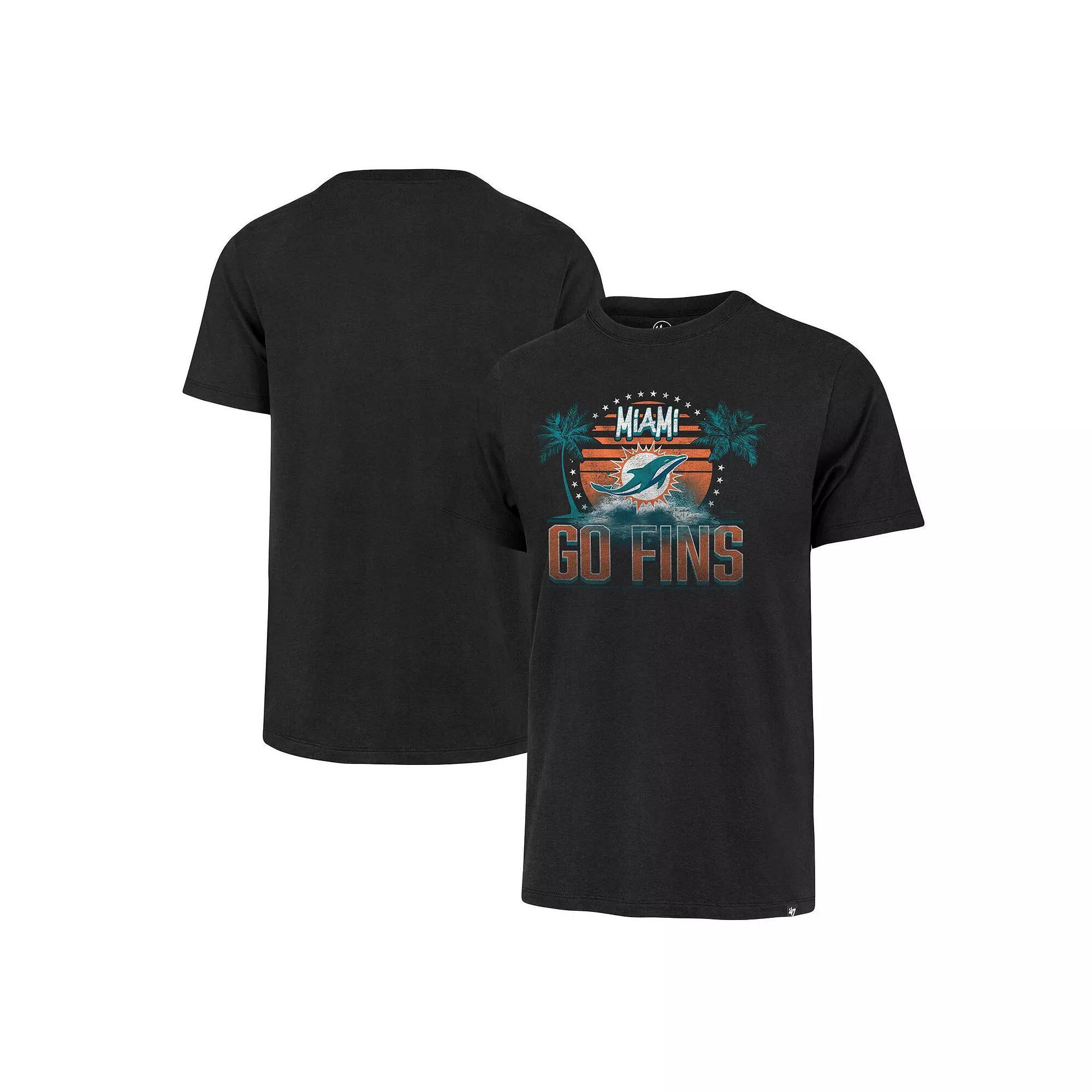 Men's '47 Black Miami Dolphins Regional Franklin T-Shirt, Size: XL Product Image