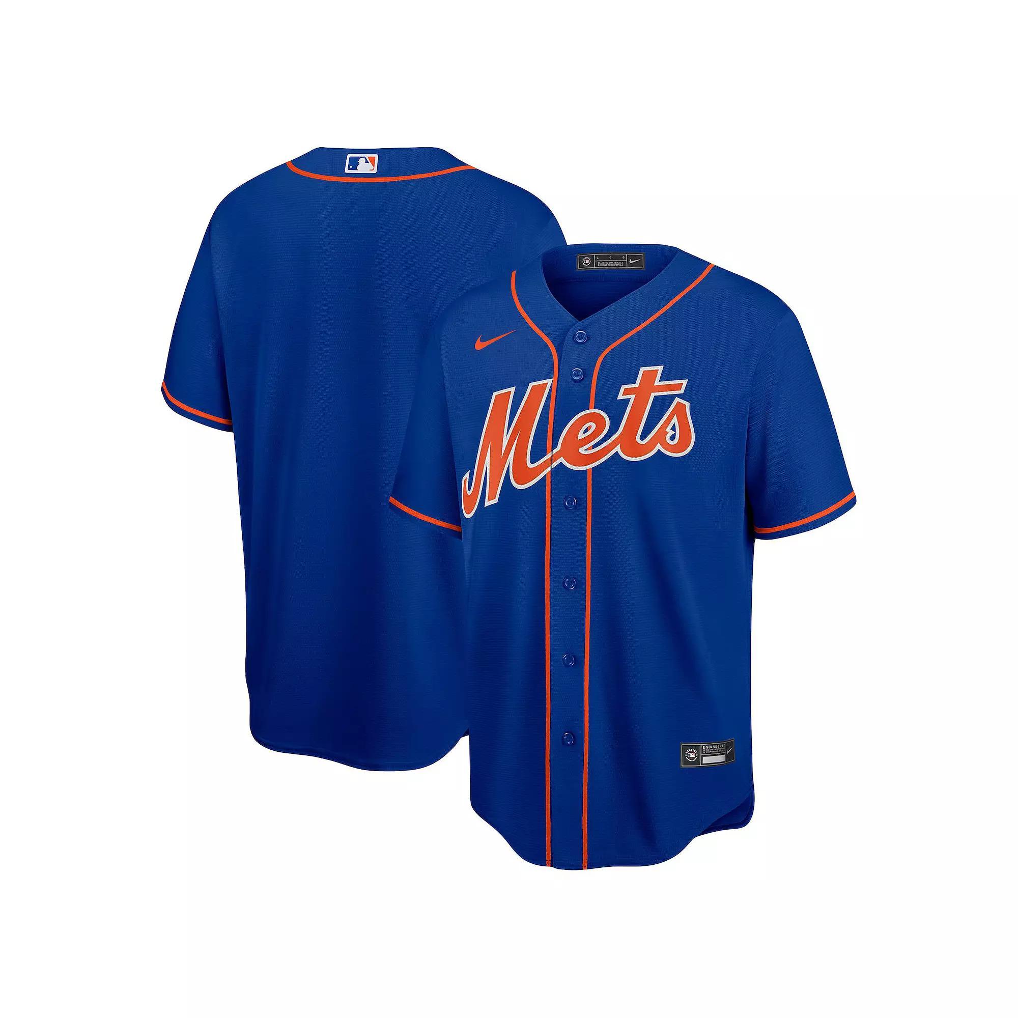 Men's Nike Royal New York Mets Big & Tall Alternate Replica Team Jersey, Size: 2XLT, Blue Product Image