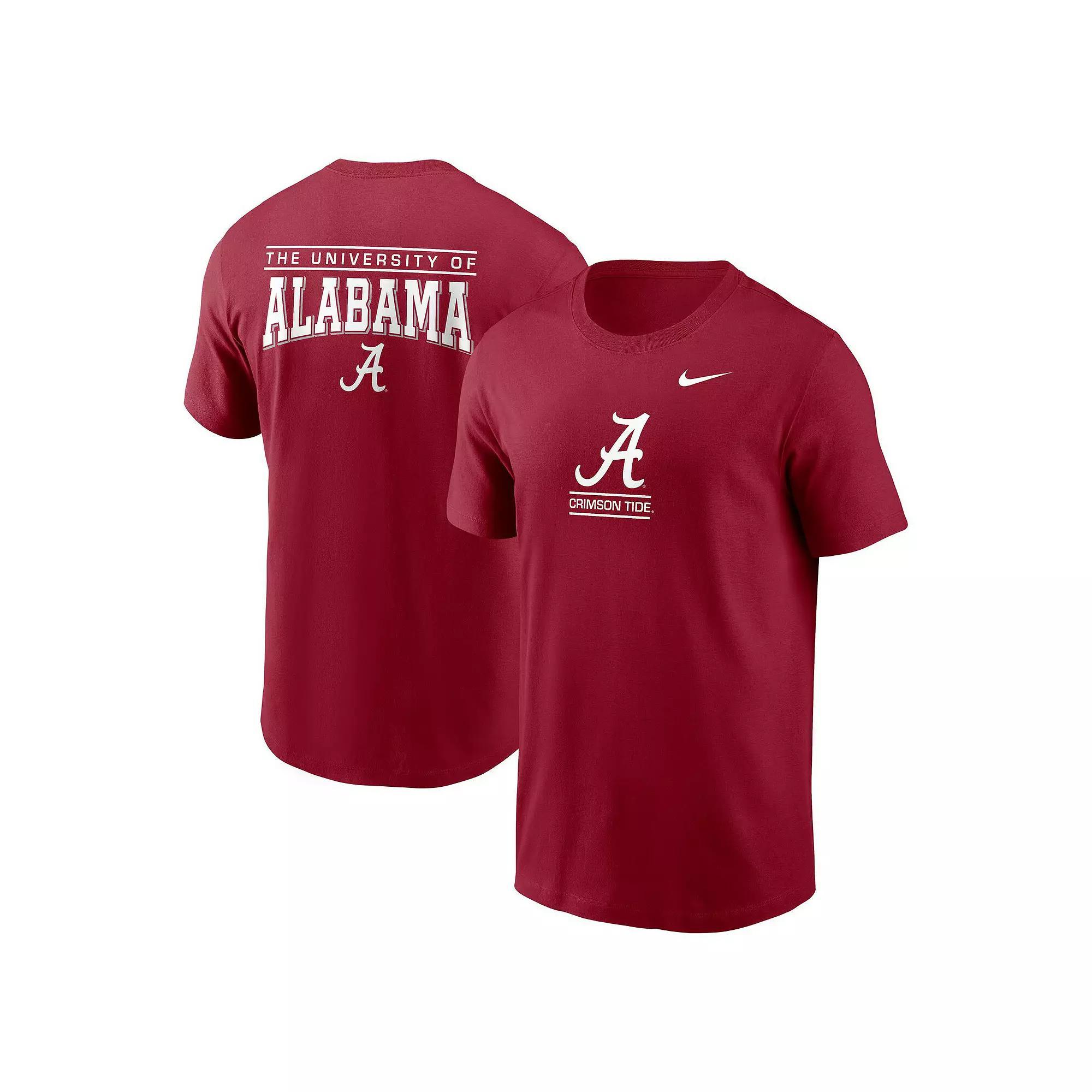 Men's Nike Crimson Alabama Crimson Tide 2-Hit T-Shirt, Size: Large, Red Product Image