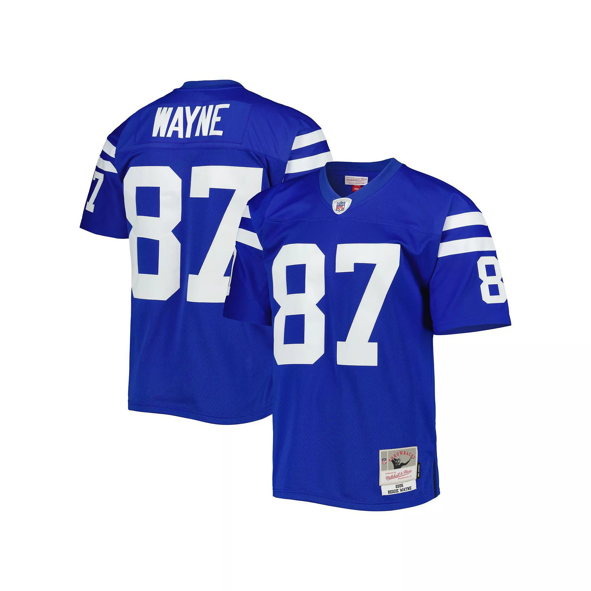 Men's Mitchell & Ness Reggie Wayne Royal Indianapolis Colts 2006 Legacy Replica Jersey, Size: Small, Blue Product Image