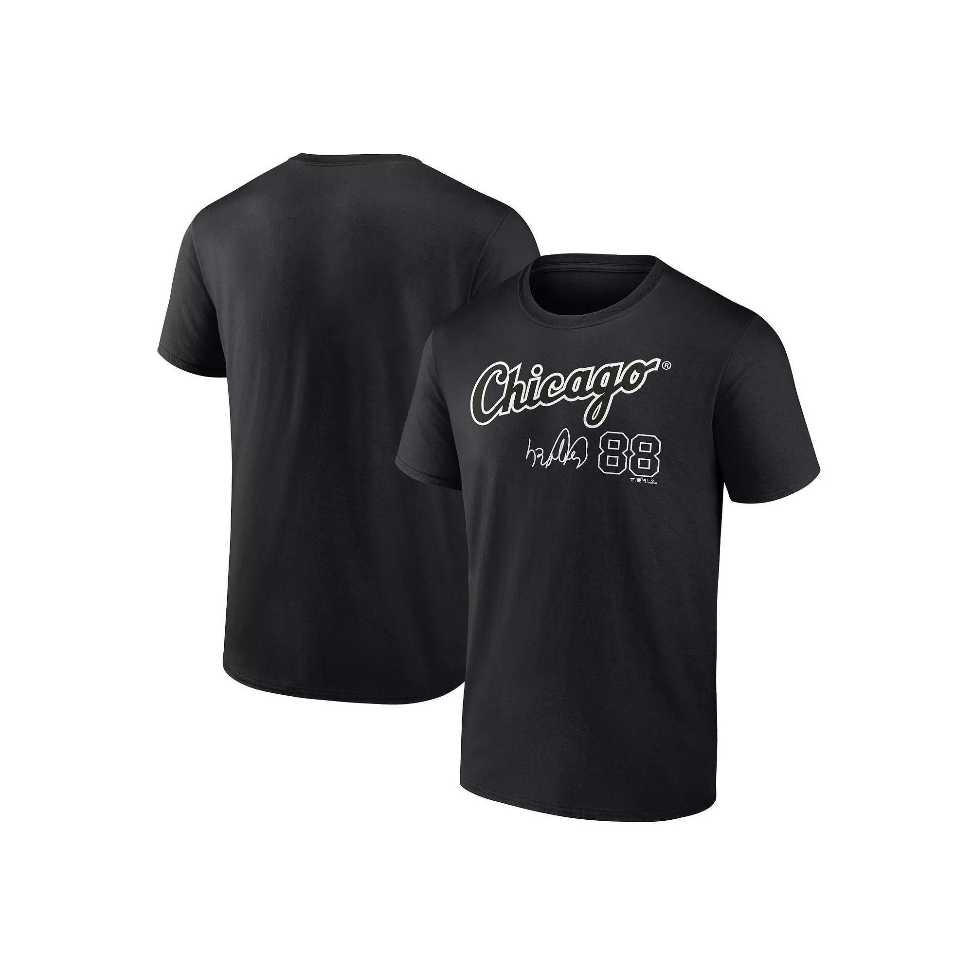 Men's Fanatics Branded Luis Robert Black Chicago White Sox Player Name & Number T-Shirt, Size: Medium Product Image