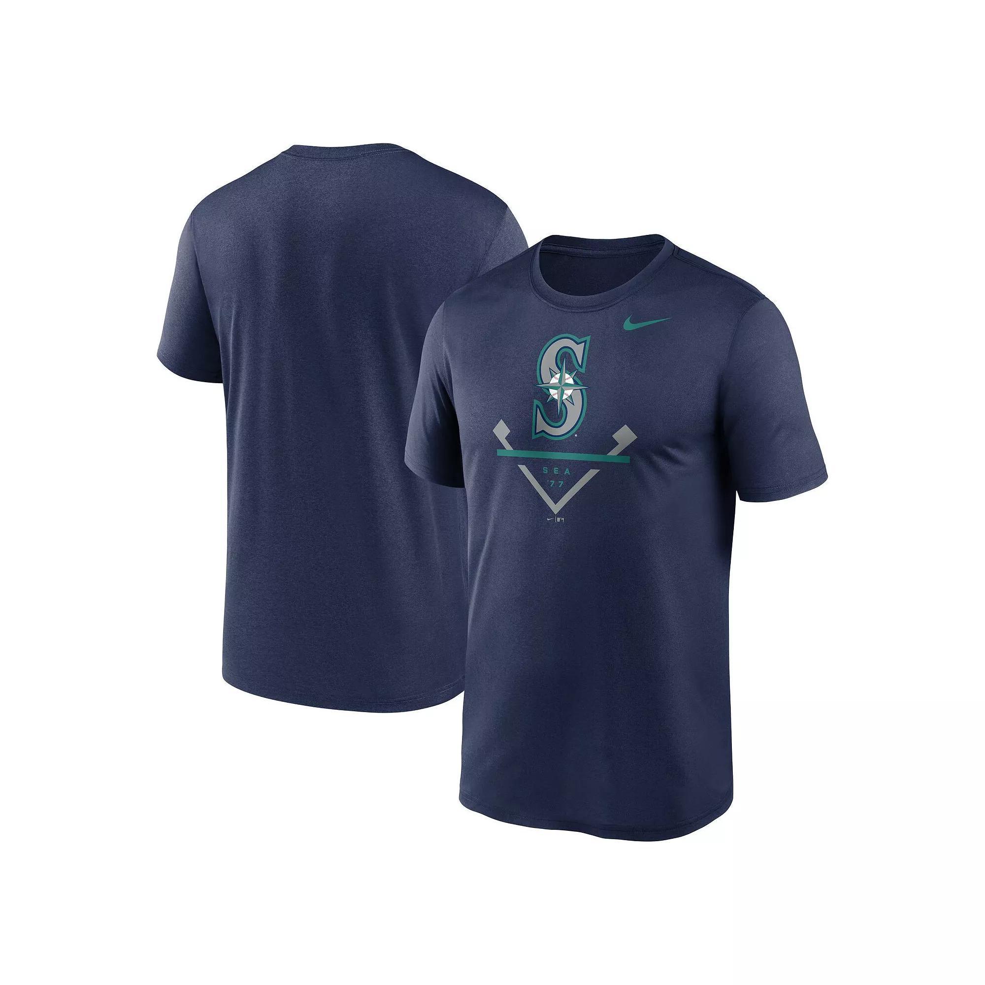 Men's Fanatics Branded Heather Navy Nashville Predators Playmaker T-Shirt, Size: Large, Pdt Blue Product Image