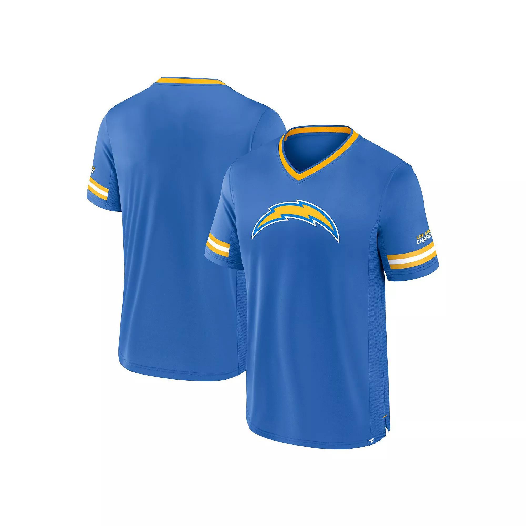 Mens Nike Denver Broncos Horizontal Lockup Legend Performance T-Shirt Blue Product Image