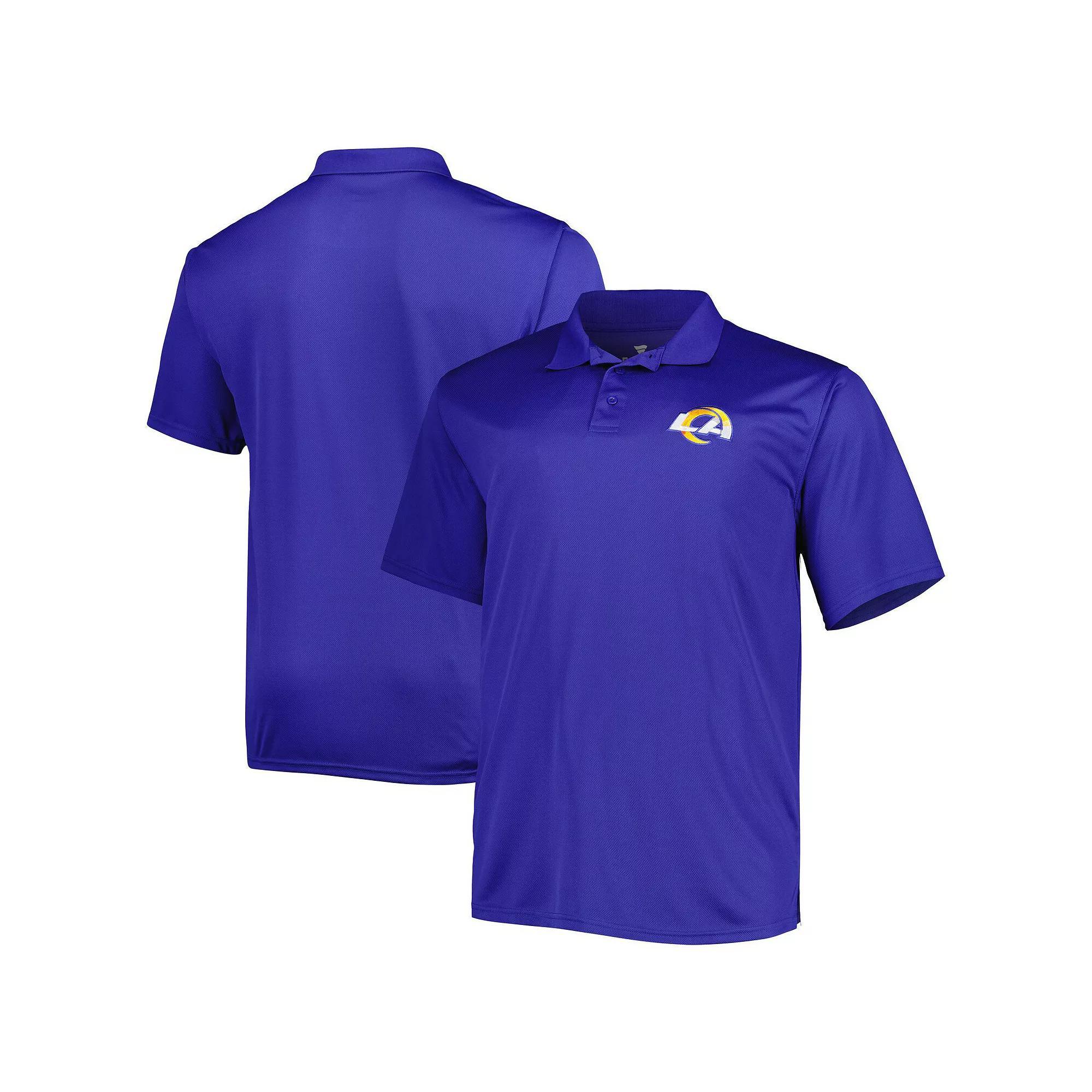Men's Royal Los Angeles Rams Big & Tall Birdseye Polo, Size: 4XLT, Blue Product Image