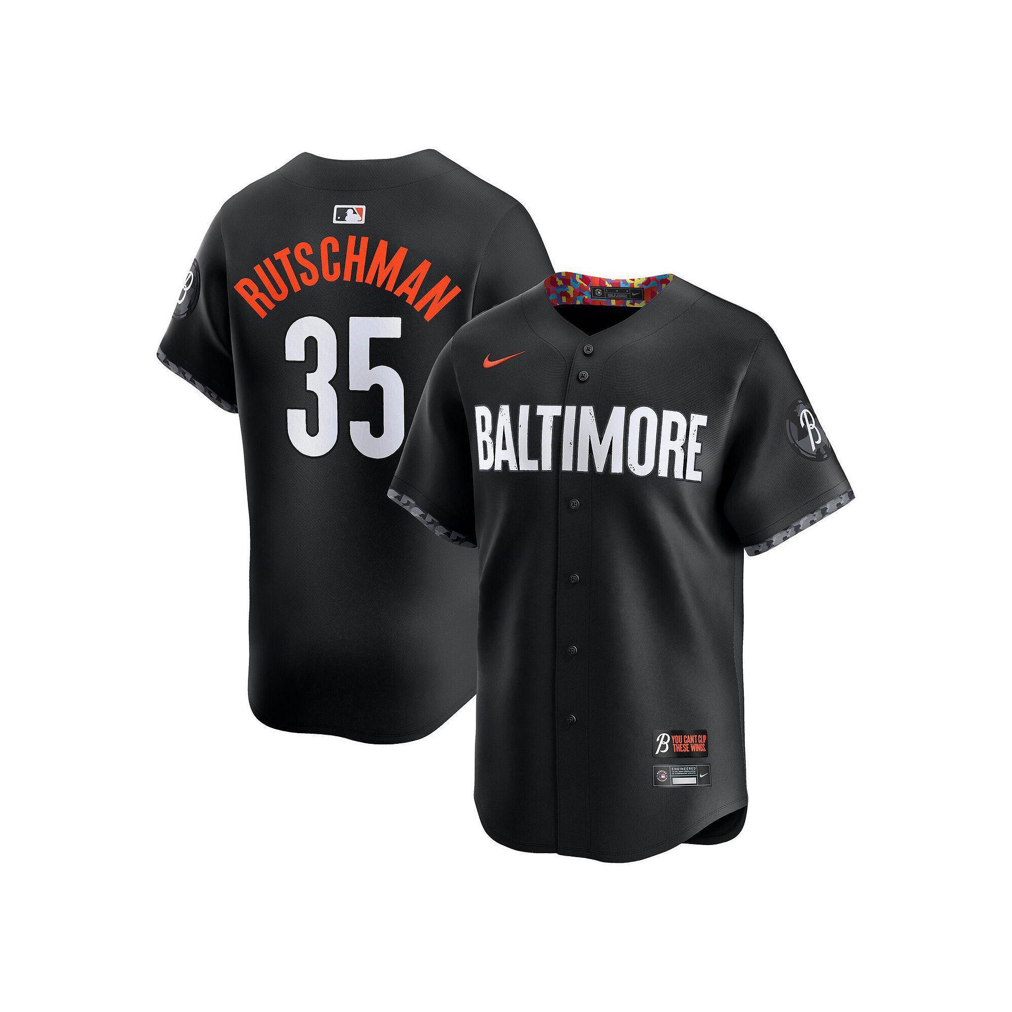 Men's Nike Adley Rutschman Black Baltimore Orioles City Connect Limited Jersey, Size: Small Product Image