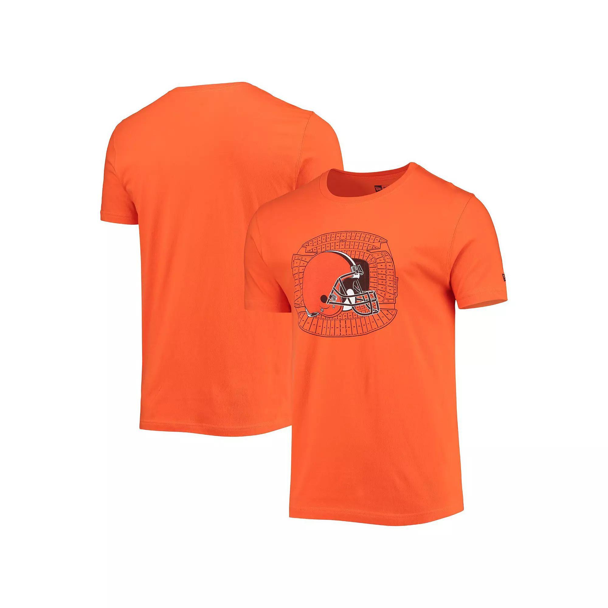 Men's New Era Orange Cleveland Browns Stadium T-Shirt, Size: Medium Product Image