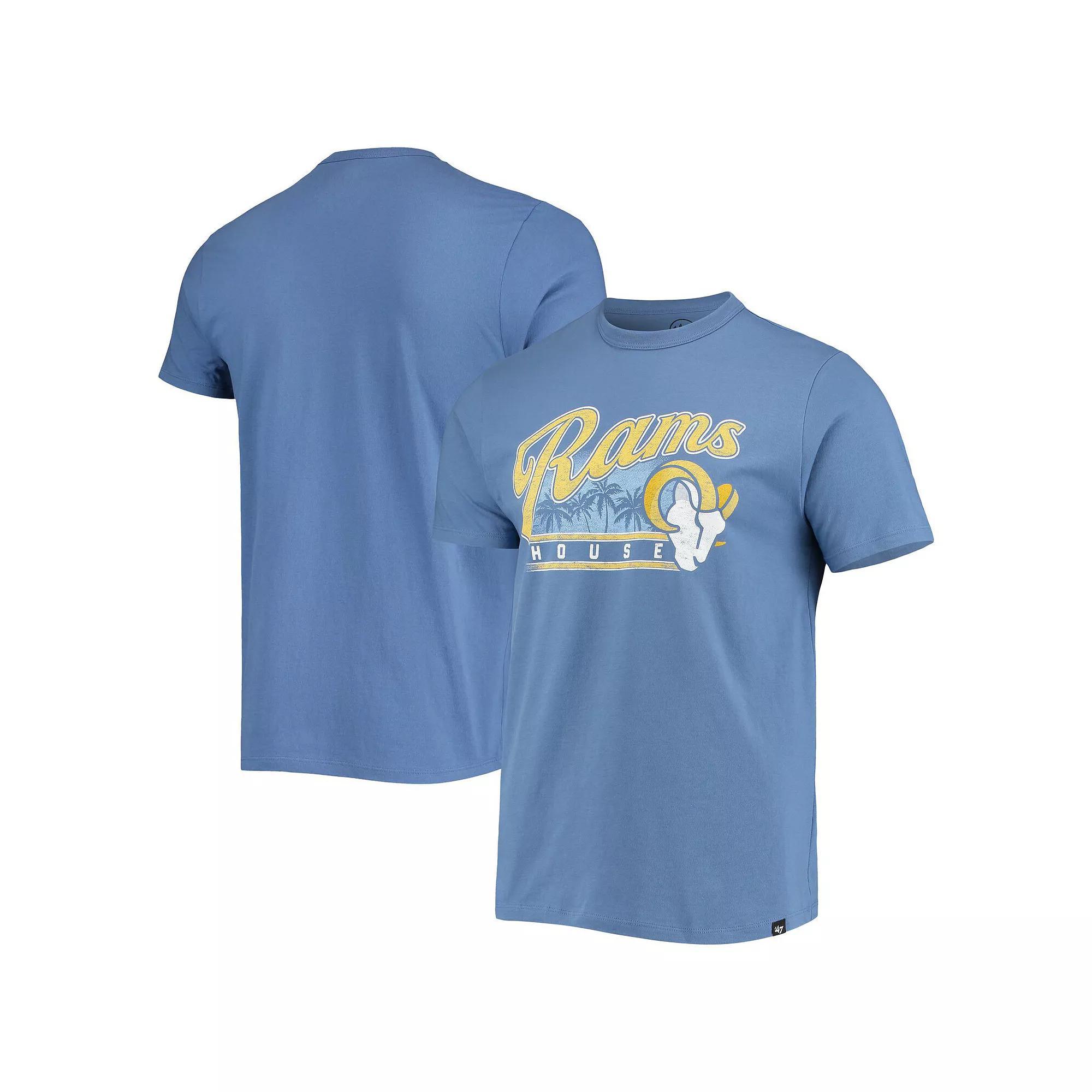 Men's '47 Royal Los Angeles Rams Team Franklin T-Shirt, Size: Large, Blue Product Image
