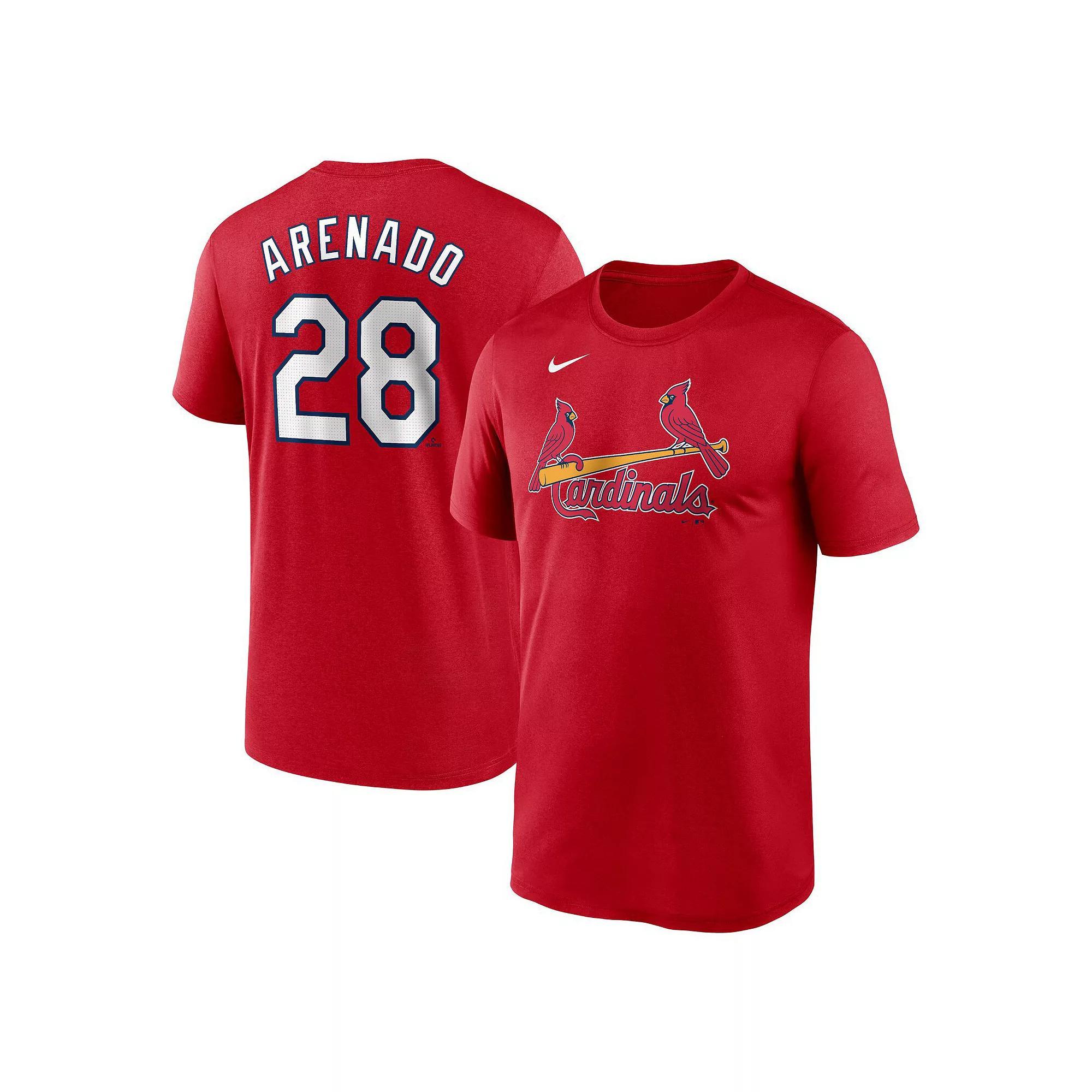 Men's Nike Nolan Arenado Red St. Louis Cardinals Legend Name and Number Home T-Shirt, Size: Large Product Image