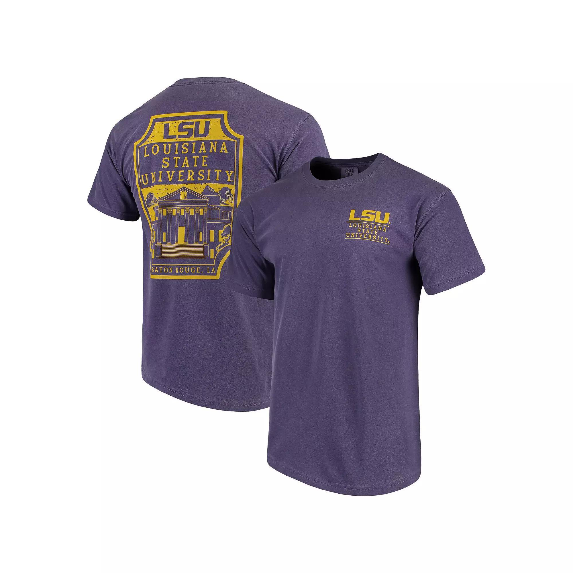 Men's Purple LSU Tigers Comfort Colors Campus Icon T-Shirt, Size: Large Product Image