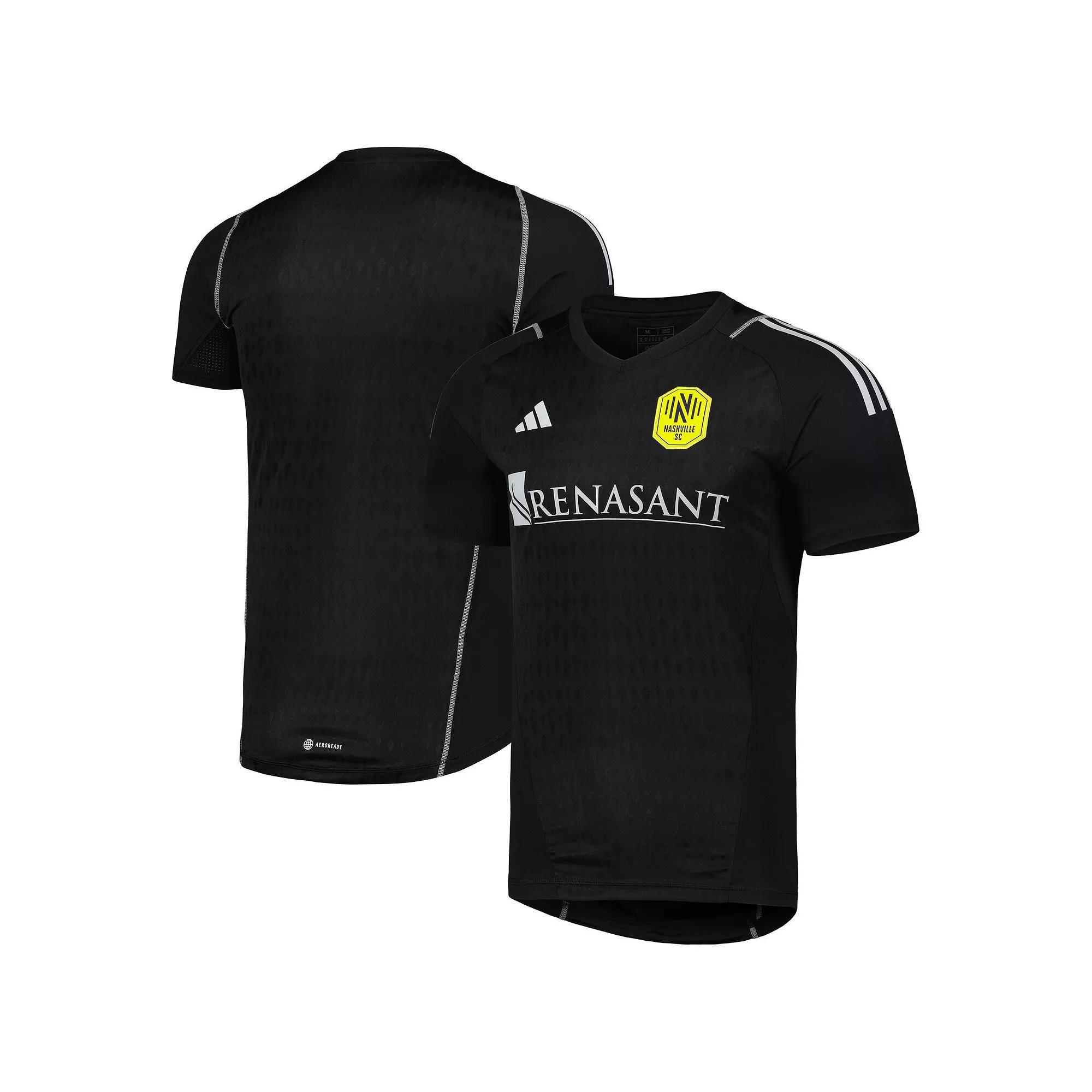 Mens adidas Black Nashville SC 2023 Replica Goalkeeper Jersey Product Image