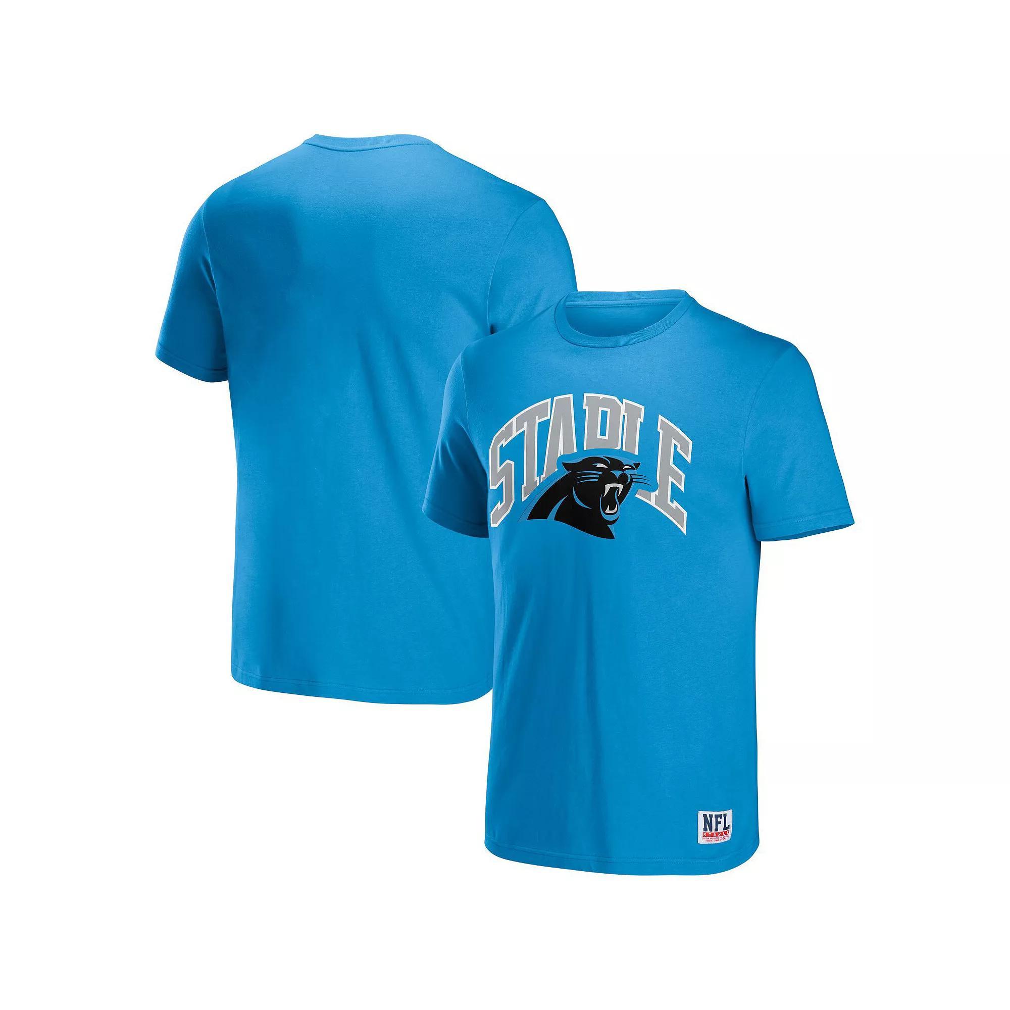Men's NFL x Staple Blue Carolina Panthers Logo Lockup T-Shirt, Size: XL Product Image