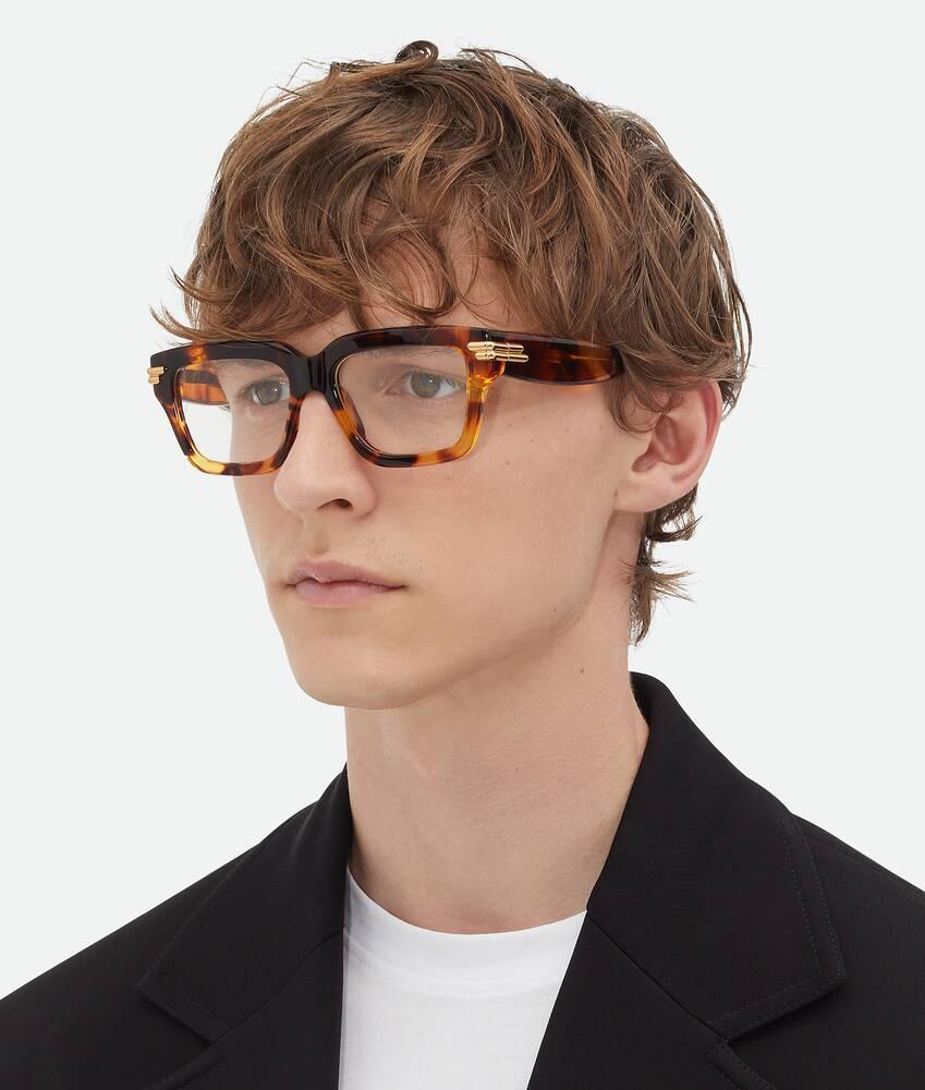 Mitre Square Eyeglasses in Havana/transparent Product Image