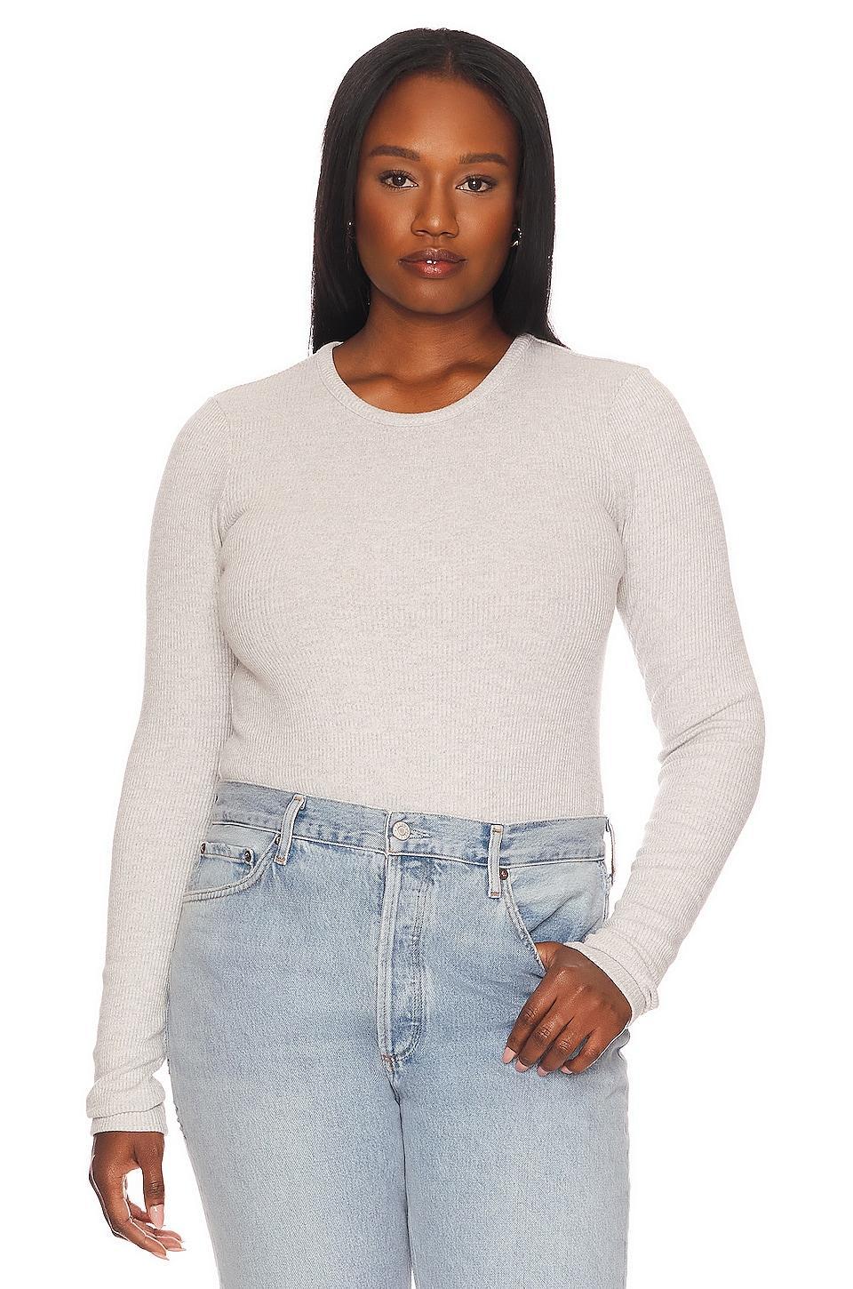 Womens Alma Shrunken Crewneck Sweater Product Image