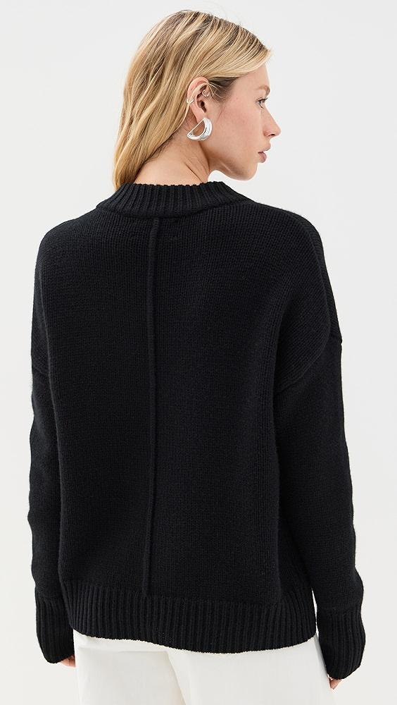 La Ligne Solid Marin V Neck Sweater | Shopbop Product Image