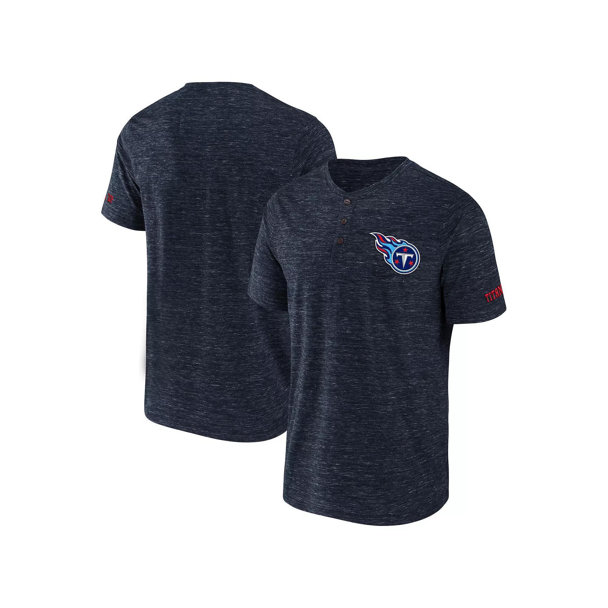 Men's NFL x Darius Rucker Collection by Fanatics Navy Chicago Bears Slub Henley T-Shirt, Size: Small, Blue Product Image