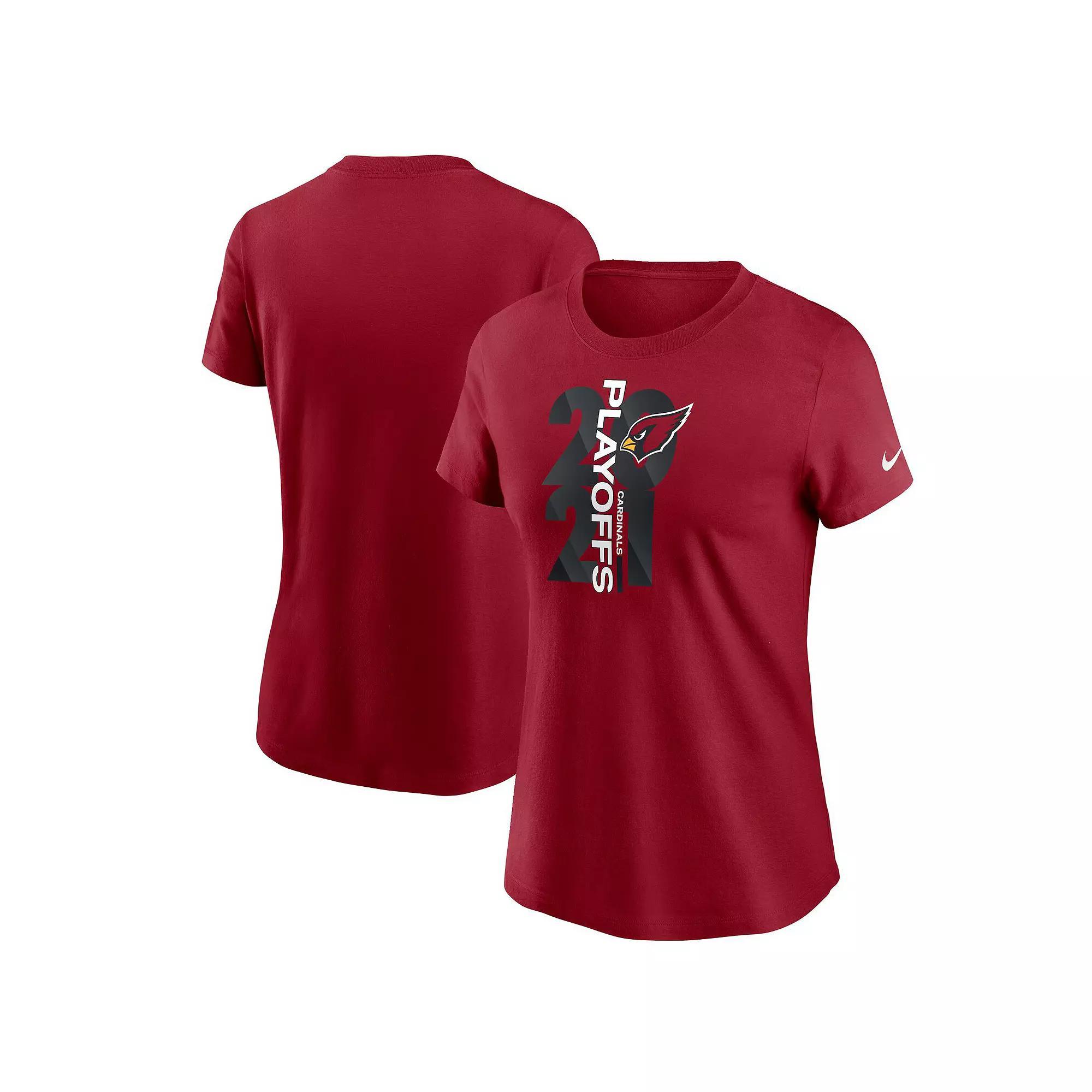Womens Nike Cardinal Arizona Cardinals 2021 NFL Playoffs Bound T-Shirt Product Image
