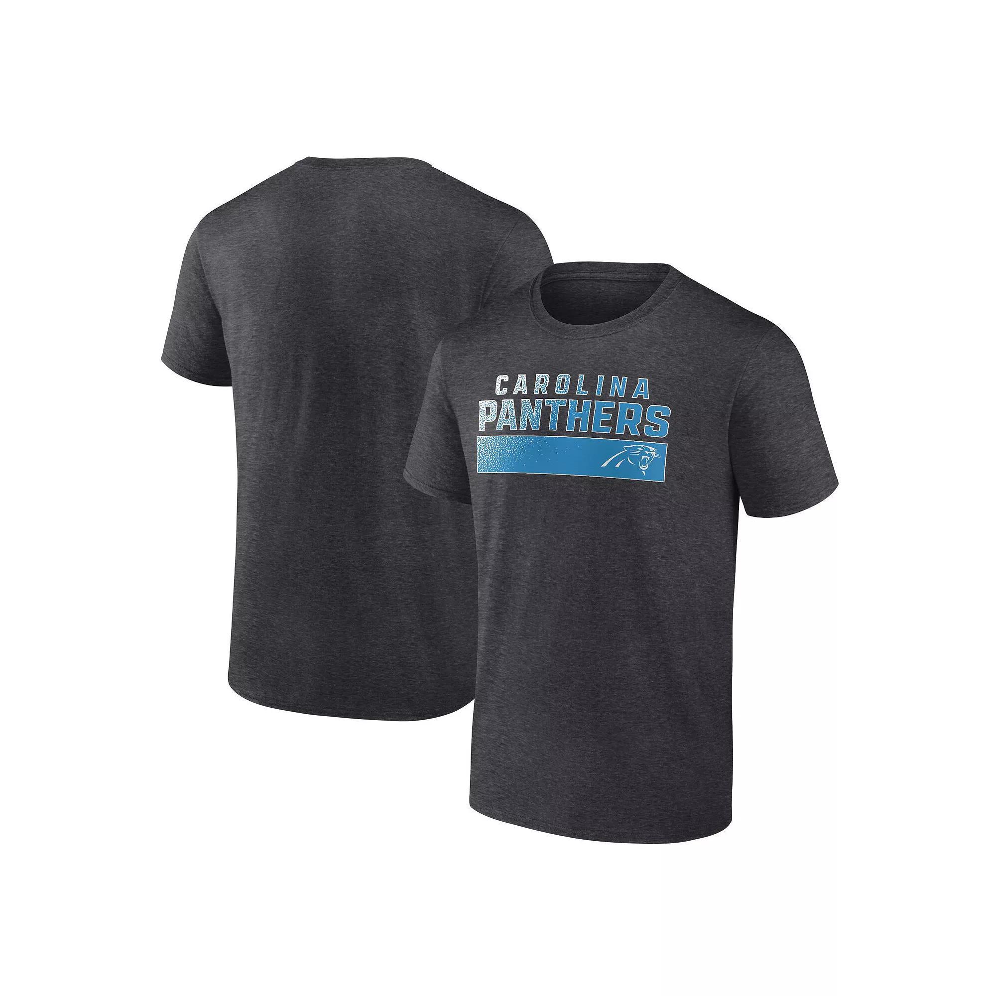 Men's Fanatics Branded  Charcoal Carolina Panthers T-Shirt, Size: 2XL Product Image