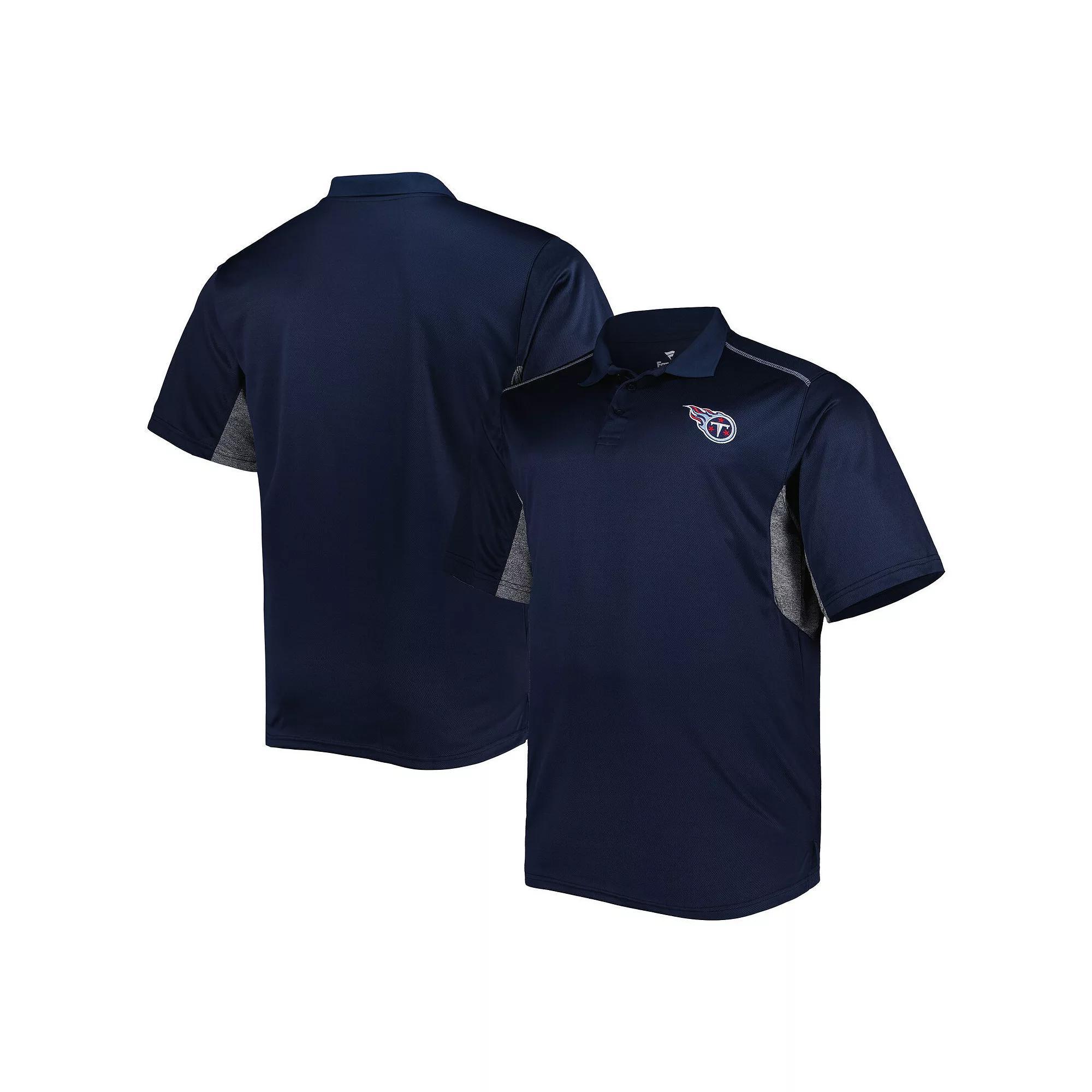 Men's Navy Tennessee Titans Big & Tall Team Color Polo, Size: 5XB, Blue Product Image
