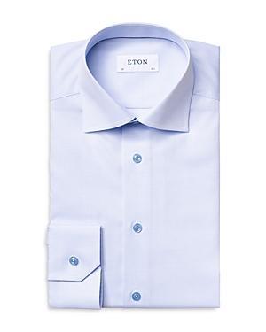 Mens Slim-Fit Textured Solid Shirt Product Image