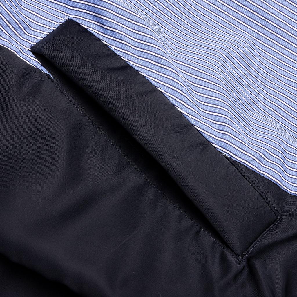 Cotton Poplin Pullover - Blue Stripe Male Product Image