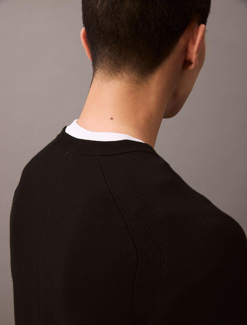 Calvin Klein Mens Tech Knit Crewneck Sweater Product Image