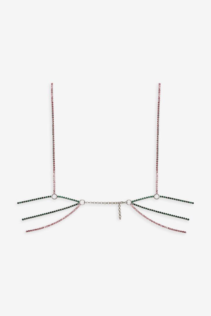 Tulip Rhinestone Bralette — Pink Product Image