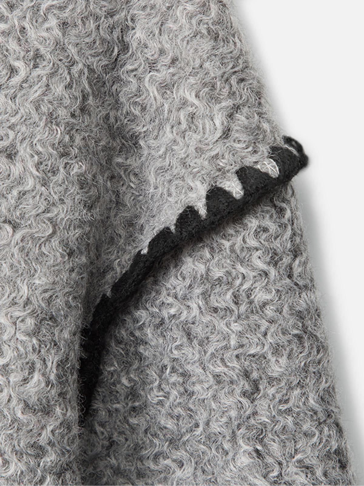 Aelfric Eden Ripple Patchwork Cropped Hoodie Female Product Image