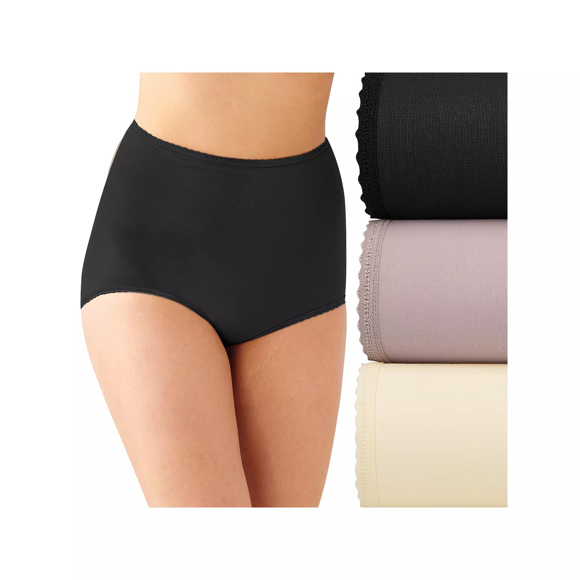 Bali Skimp Skamp 3-Pack Brief Underwear DFA633, Women's, Size: 7, Pink Glass Blue Product Image