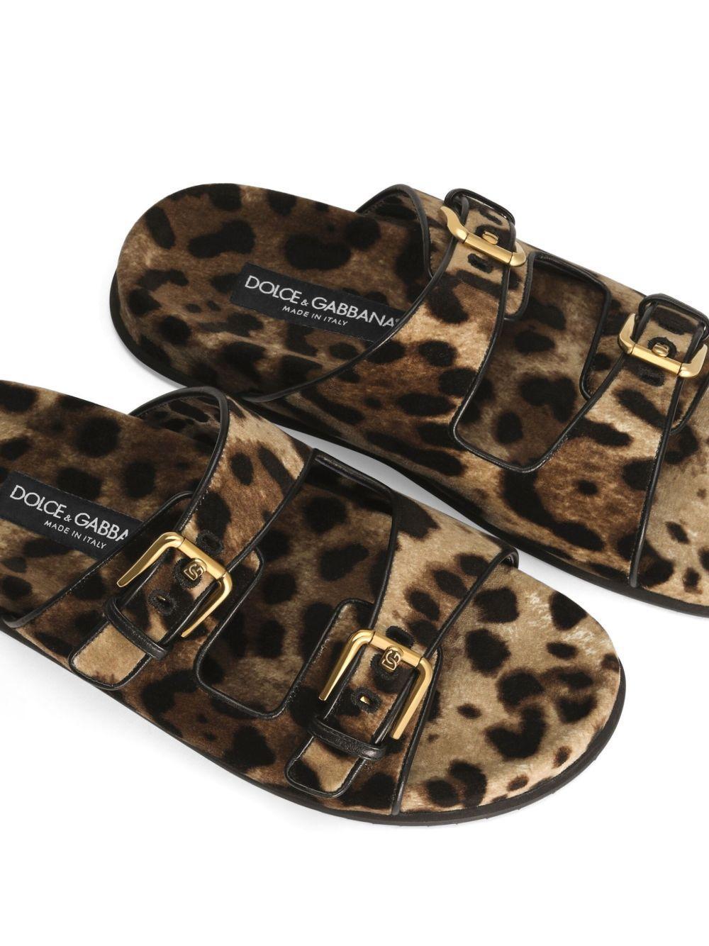 leopard-print sandals Product Image