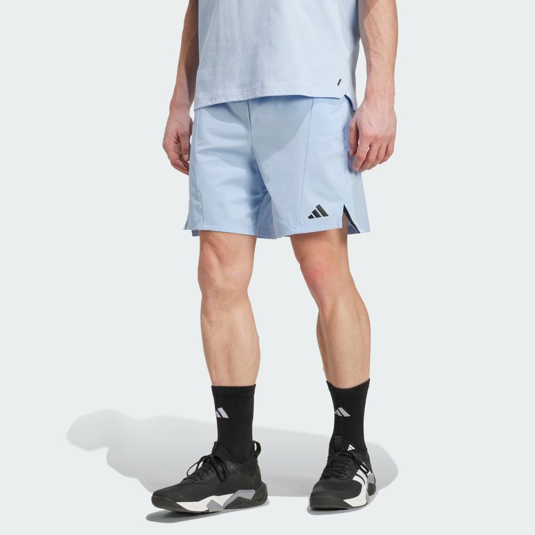 adidas Designed for Training Workout Shorts Chalky Brown M 9 Mens Product Image