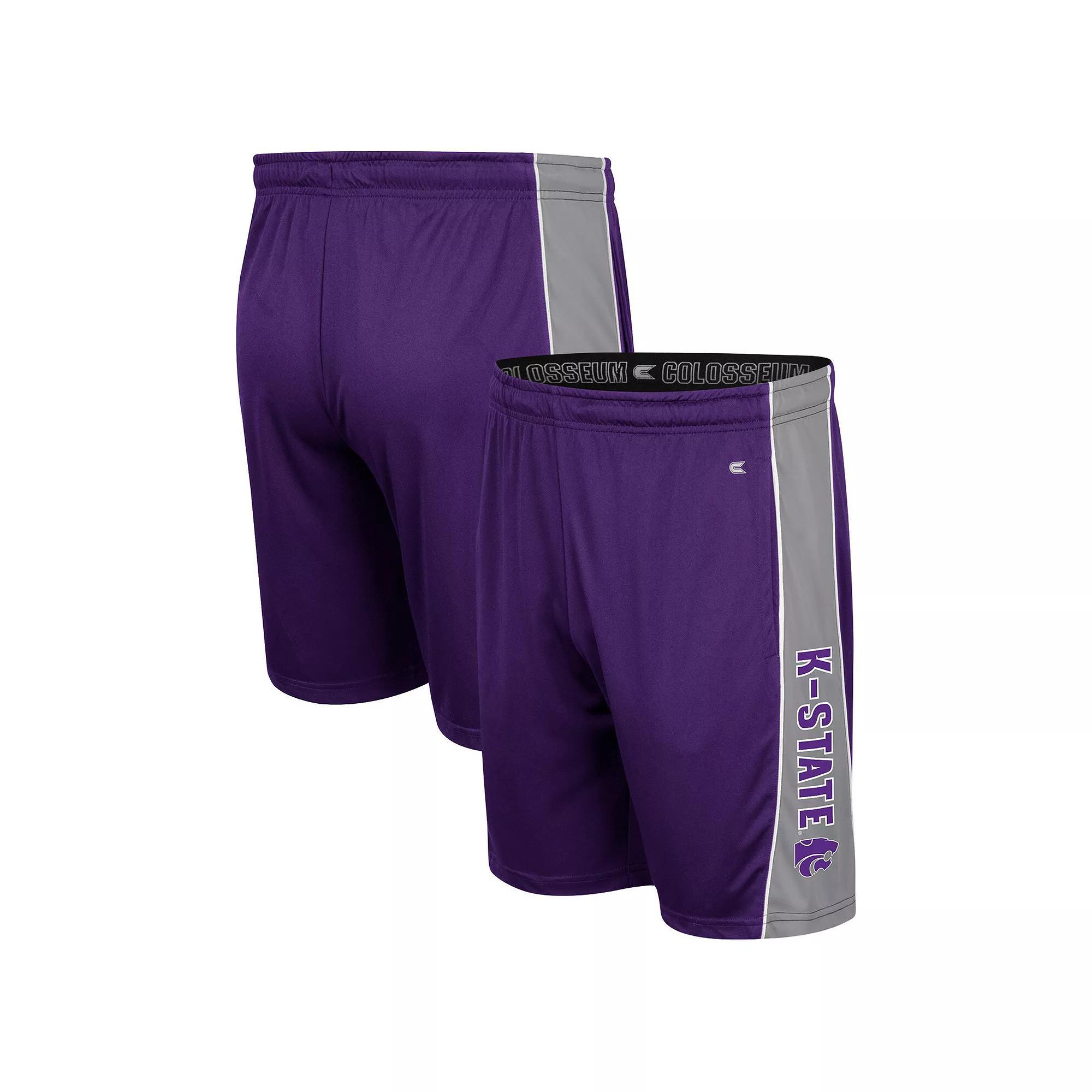 Men's Colosseum Purple Kansas State Wildcats Panel Shorts, Size: XL Product Image