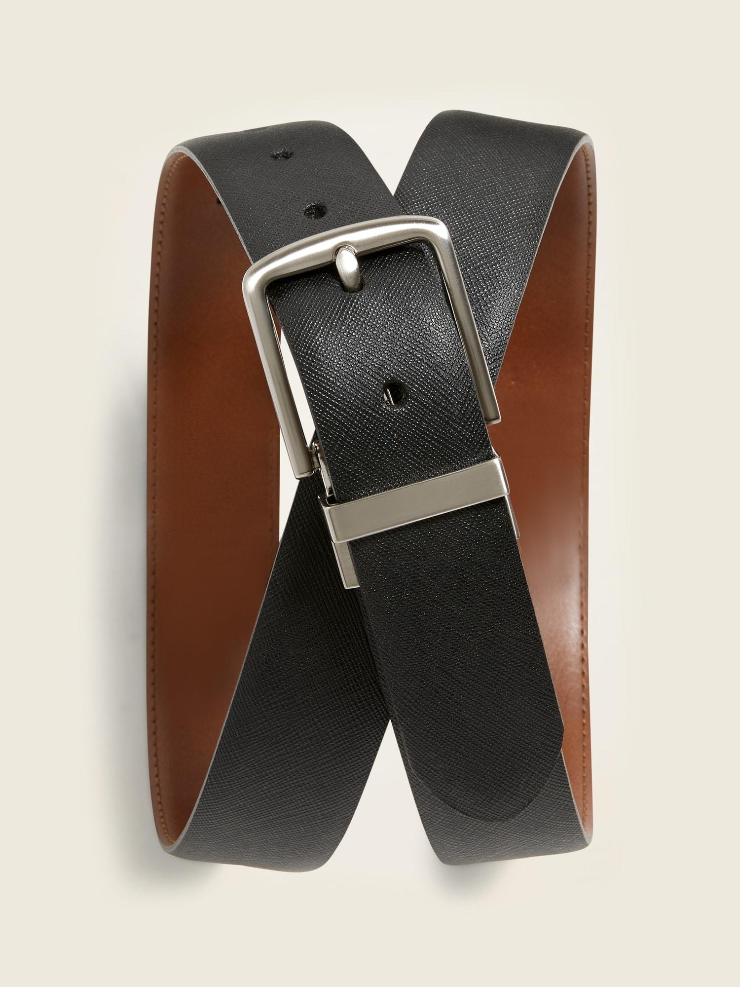 Faux-Leather Reversible Belt Product Image