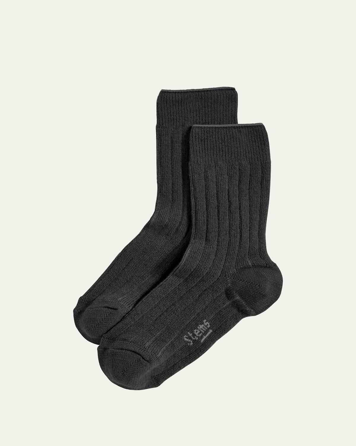 Ribbed Lux Cashmere Socks Product Image