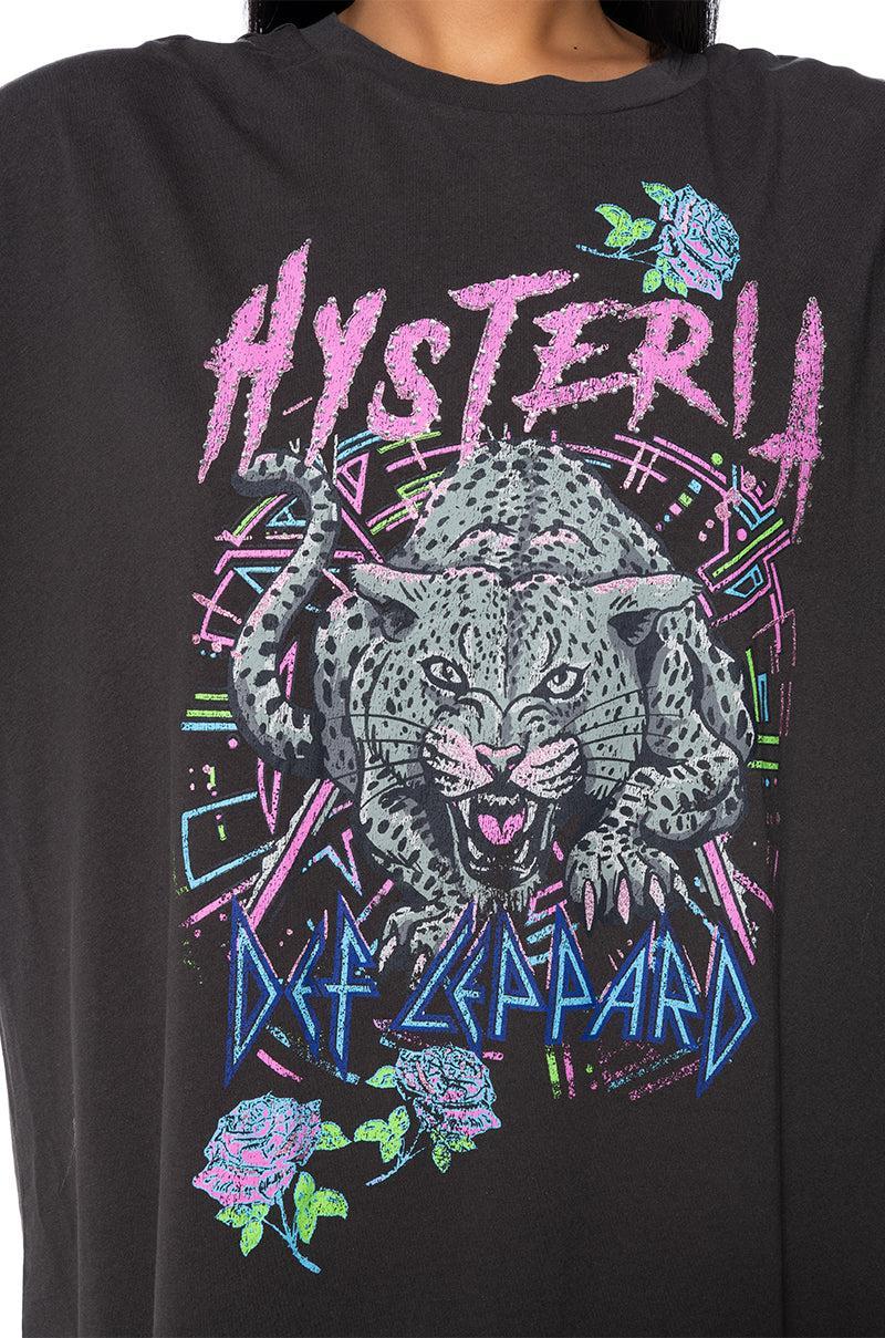 DEF LEPPARD OVERSIZED SHIRT DRESS Product Image