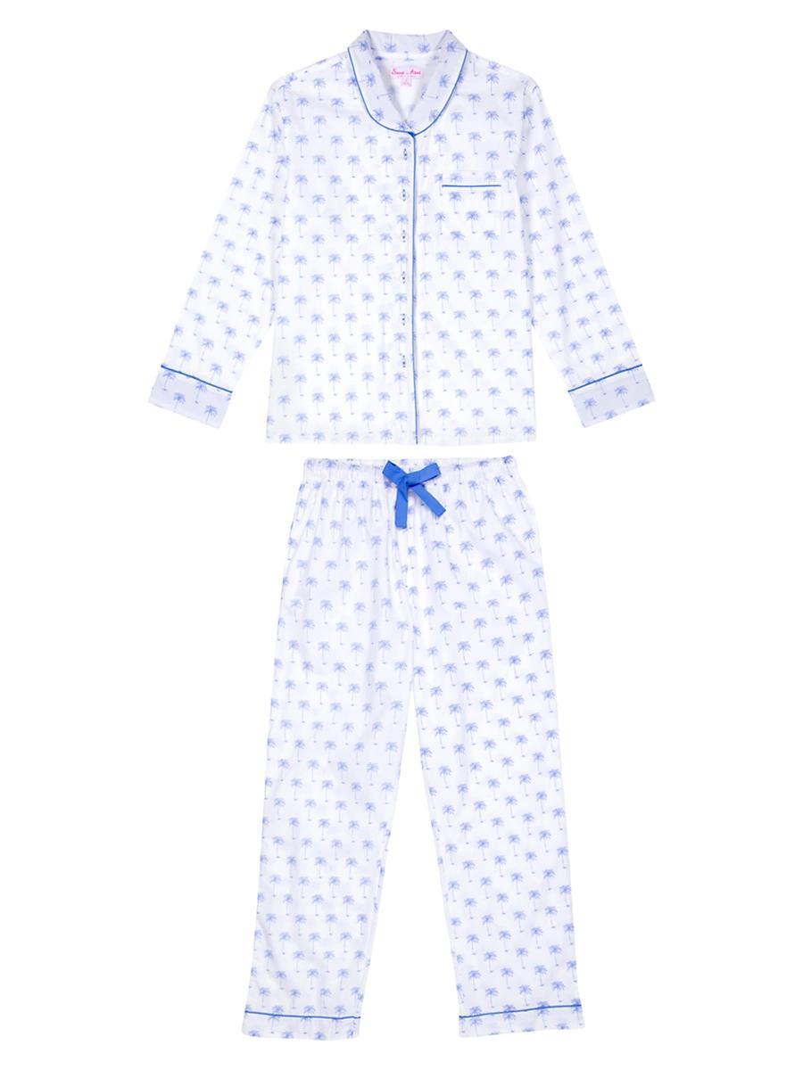 Womens Palm Tree Long PJ Set Product Image