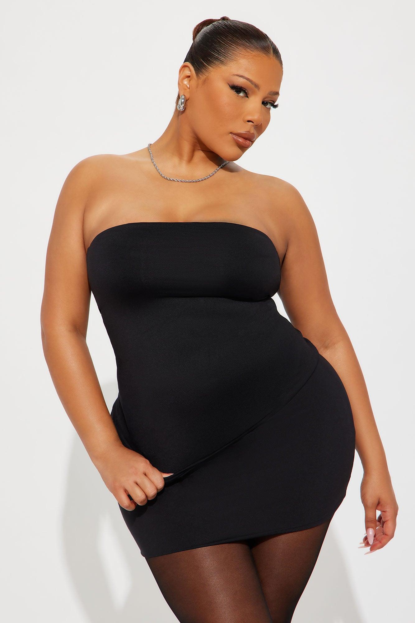 Contour Double Lined Tube Top - Black Product Image