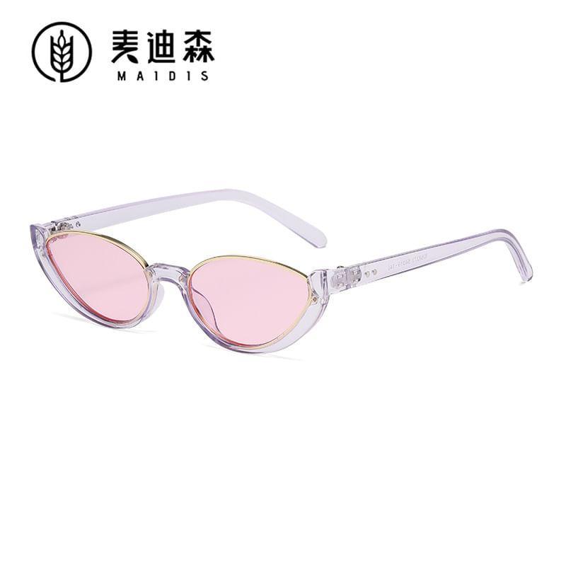 Small Oval Semi-Rimless Sunglasses Product Image