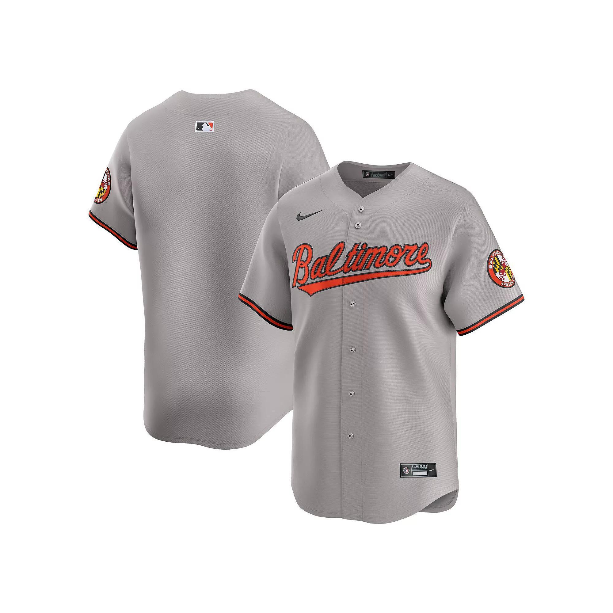 Men's Nike Gray Baltimore Orioles Road Limited Jersey, Size: Large, Grey Product Image