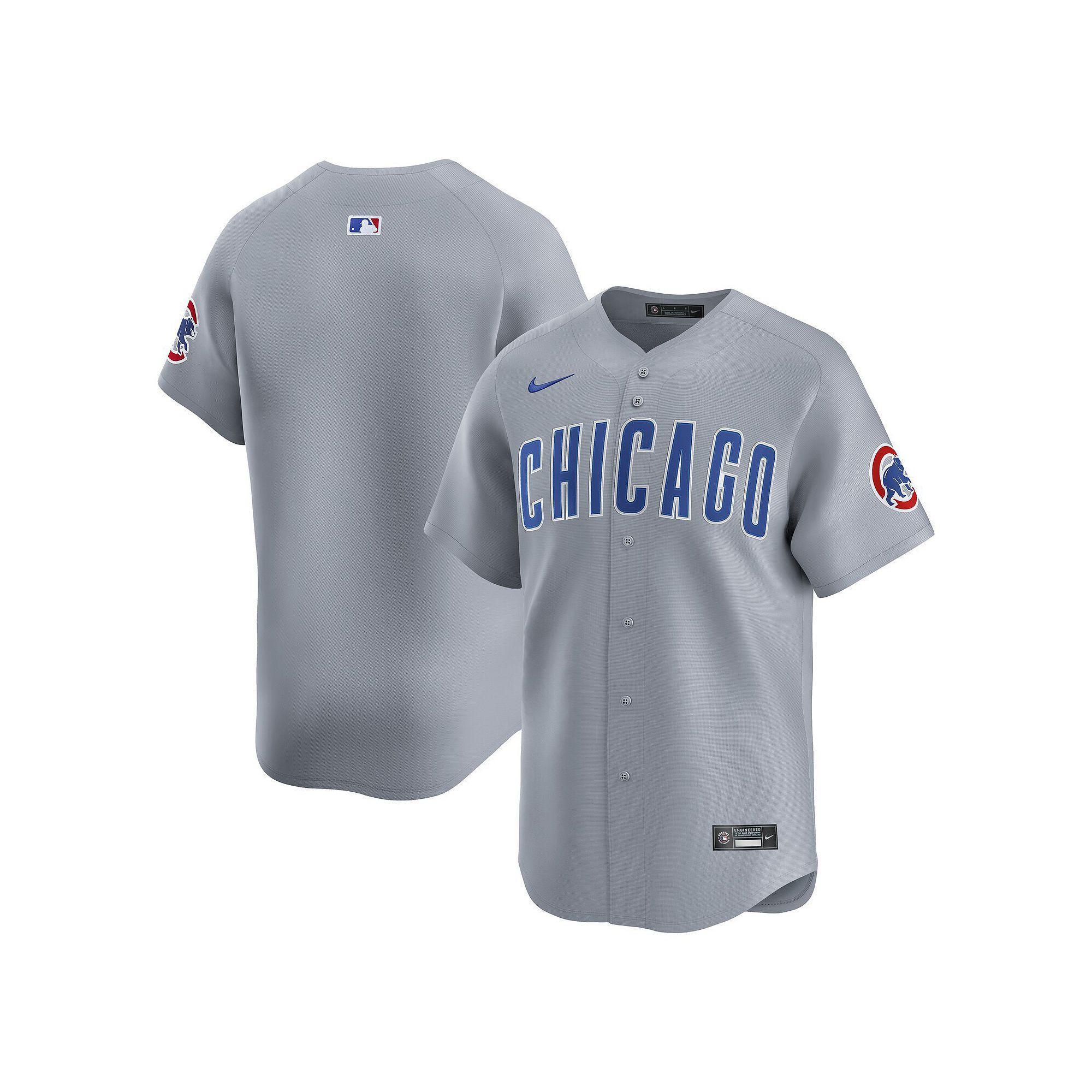Men's Nike Gray Chicago Cubs Road Limited Jersey, Size: Medium, Grey Product Image