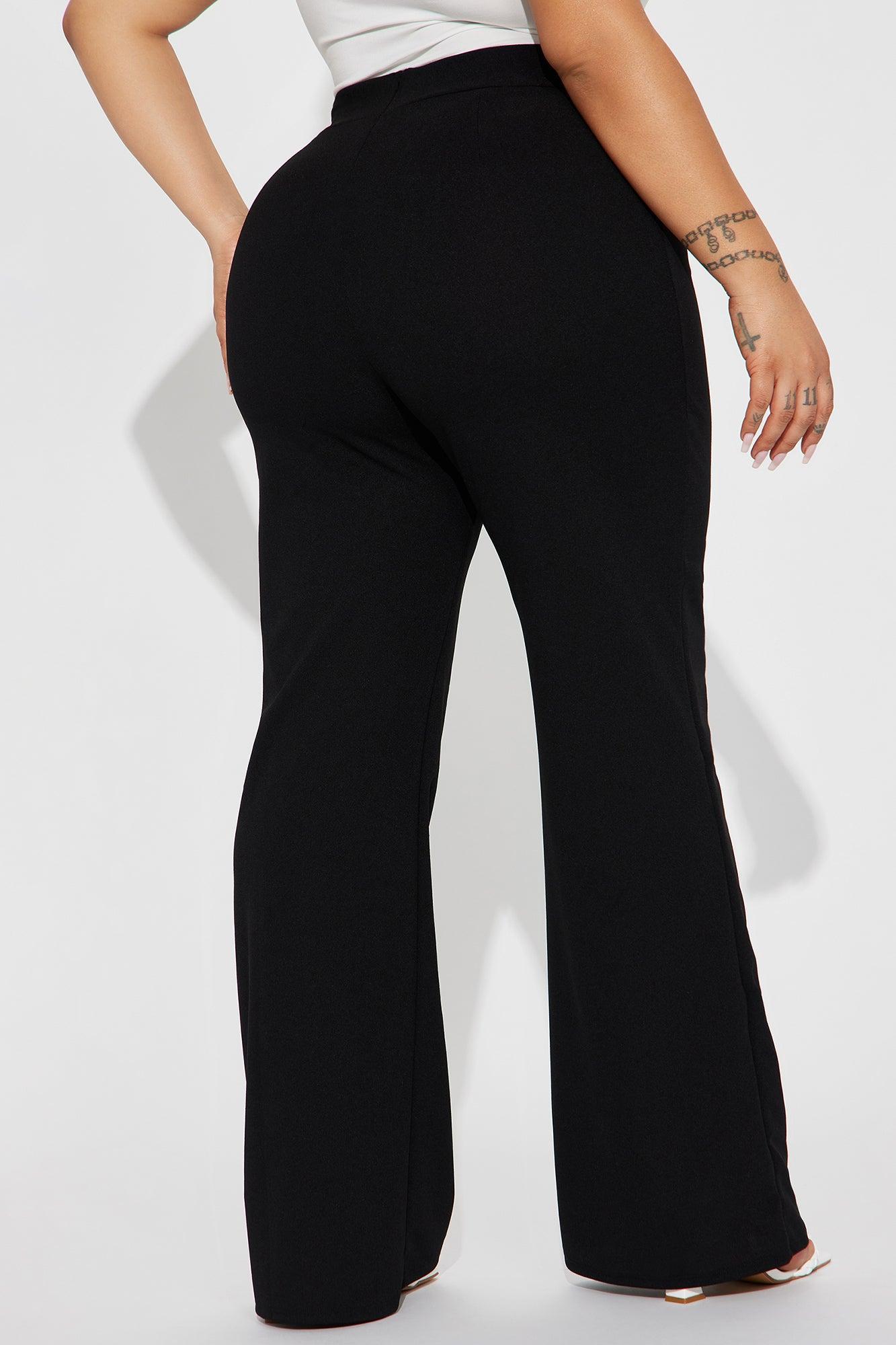 Petite Call It Even Wide Leg Dress Pants - Black Product Image