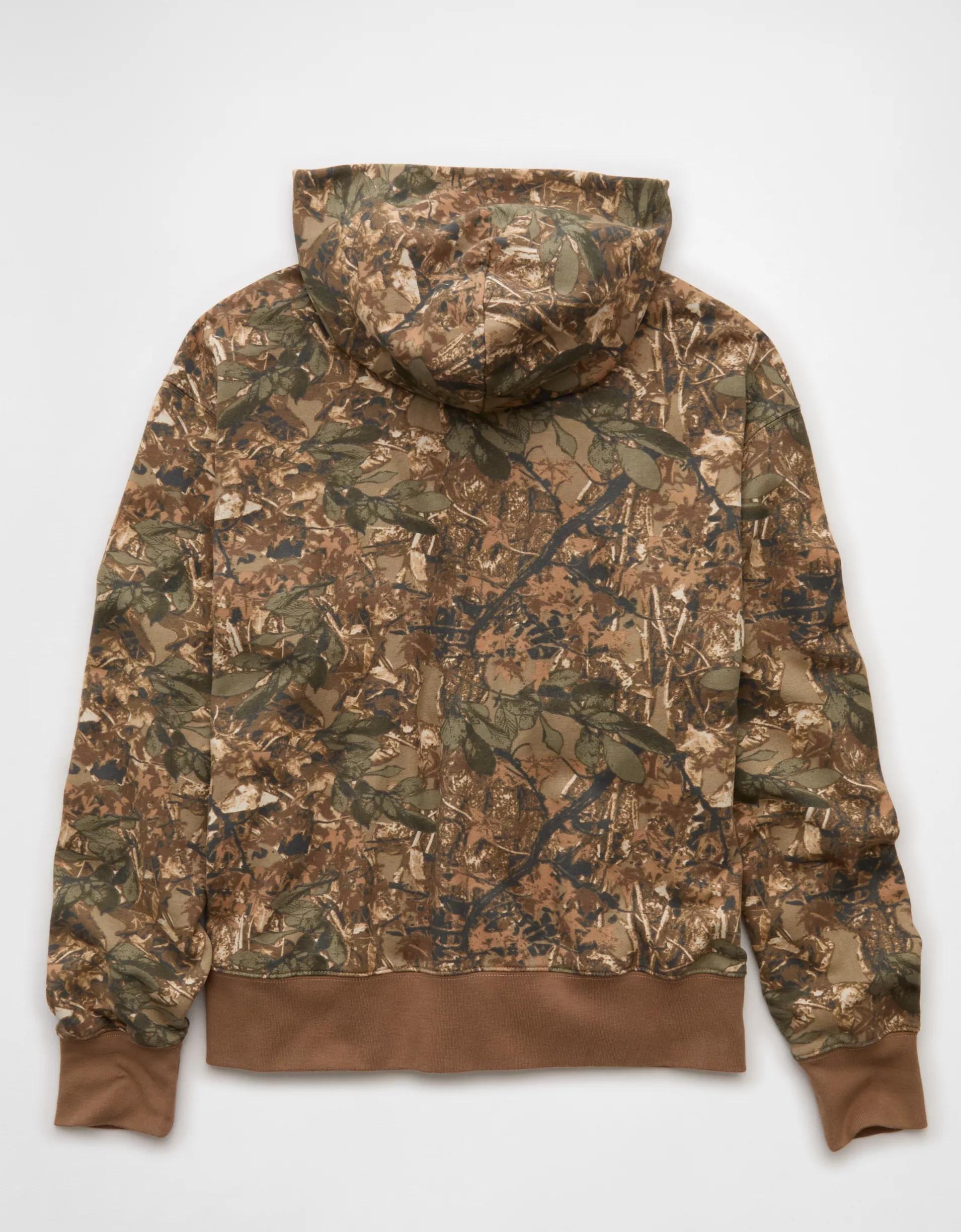AE Laidback Luxe Heavyweight Camo Hoodie Product Image