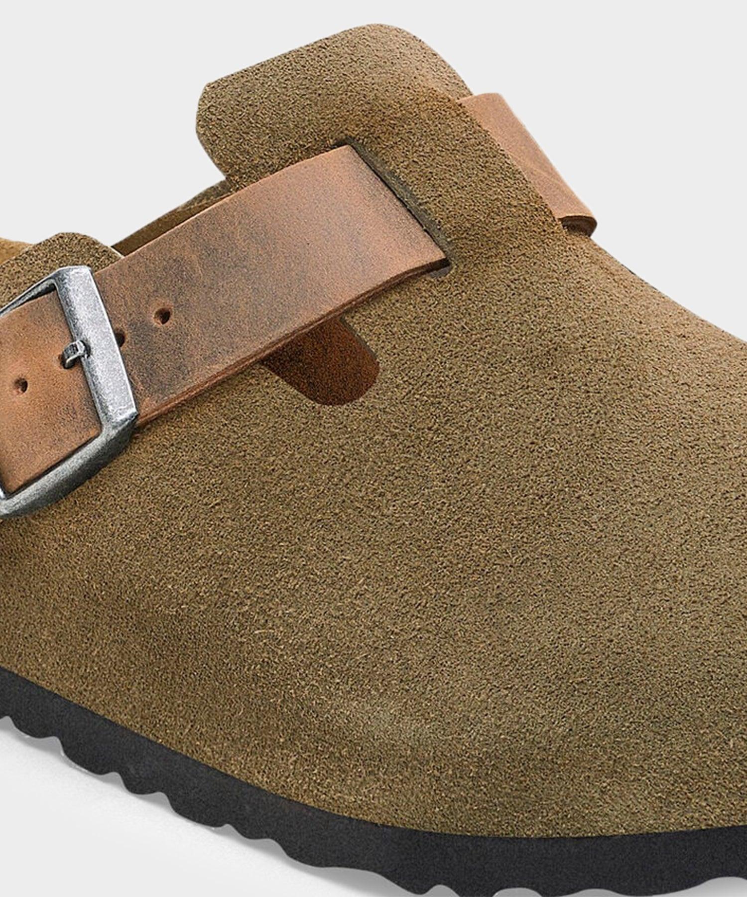 Birkenstock Boston Mixed Leather in Thyme Product Image